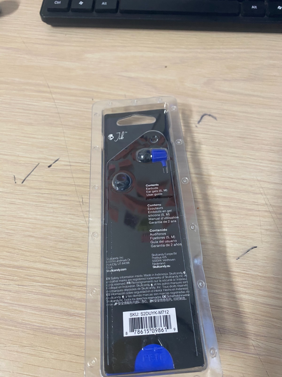 Skullcandy Jib Wired Earbuds with 3.5mm AUX Plug – Cobalt Blue