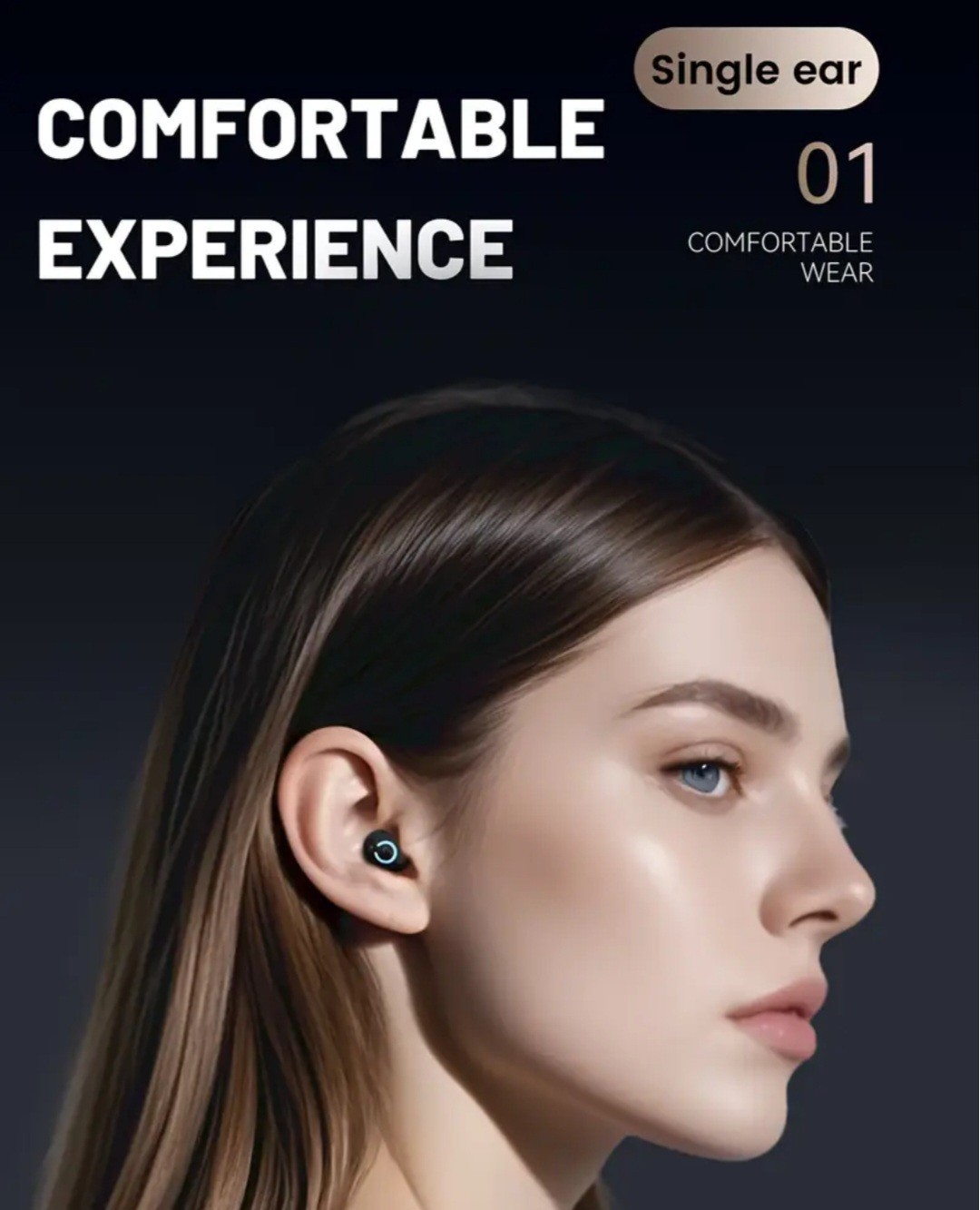 Wireless sports earphone, | Long battery life, Compact, Music, Calls, Gym, Work.
