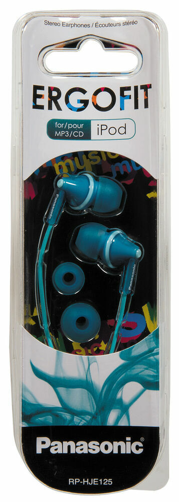 Panasonic RP-HJE125-Z ErgoFit In-Ear Earbud Headphones-GREEN