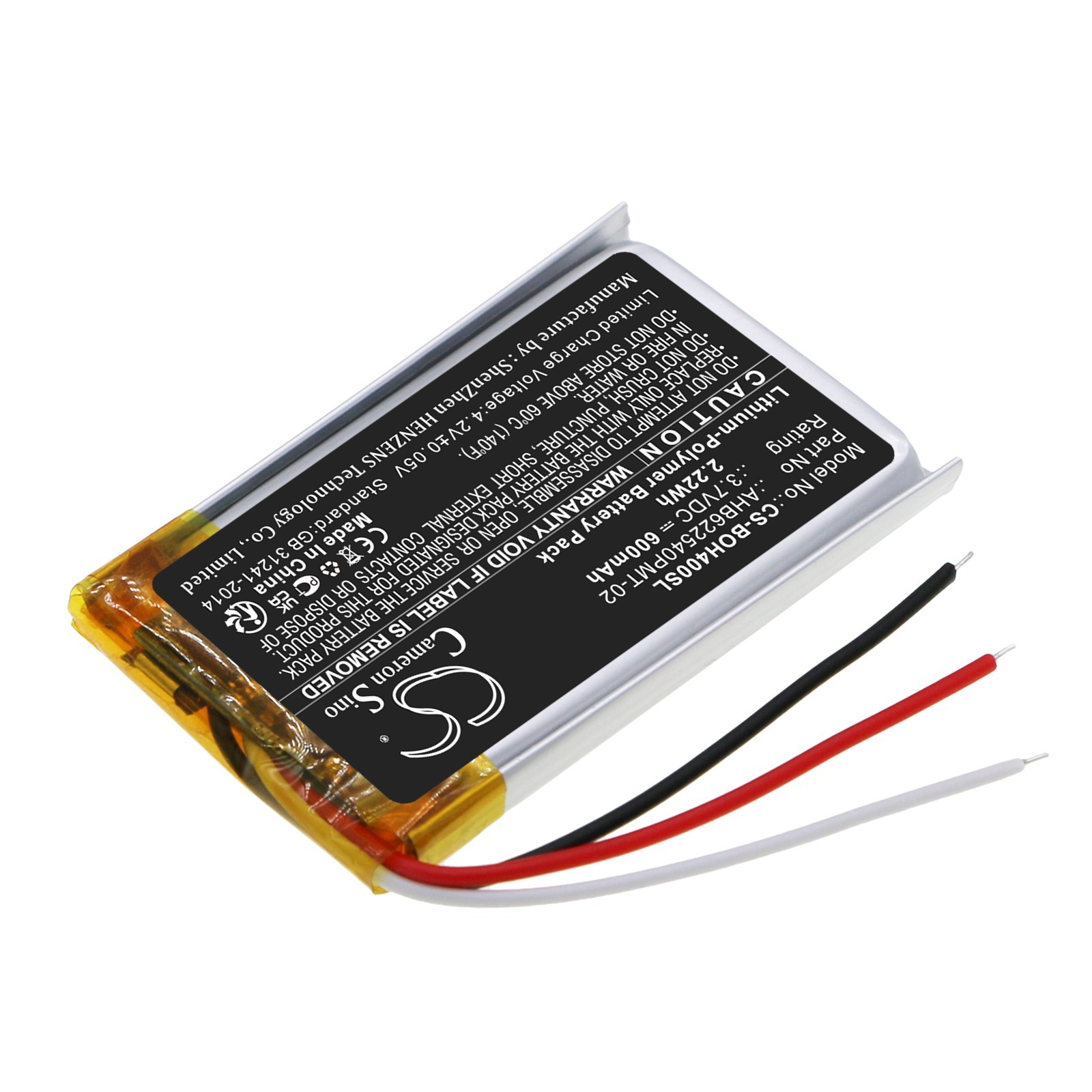 BATTERIE 3.7V Li-Pol 600mAh Type AHB622540PMT-02 For Bang & Olufsen BeoPlay H4