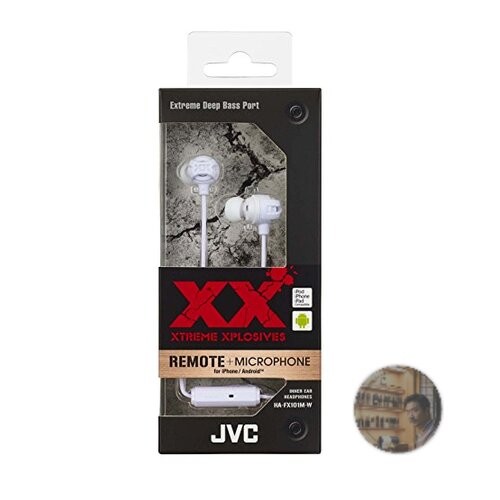 JVC Kenwood XX HA-FX101M-W White In-Ear Headphones New
