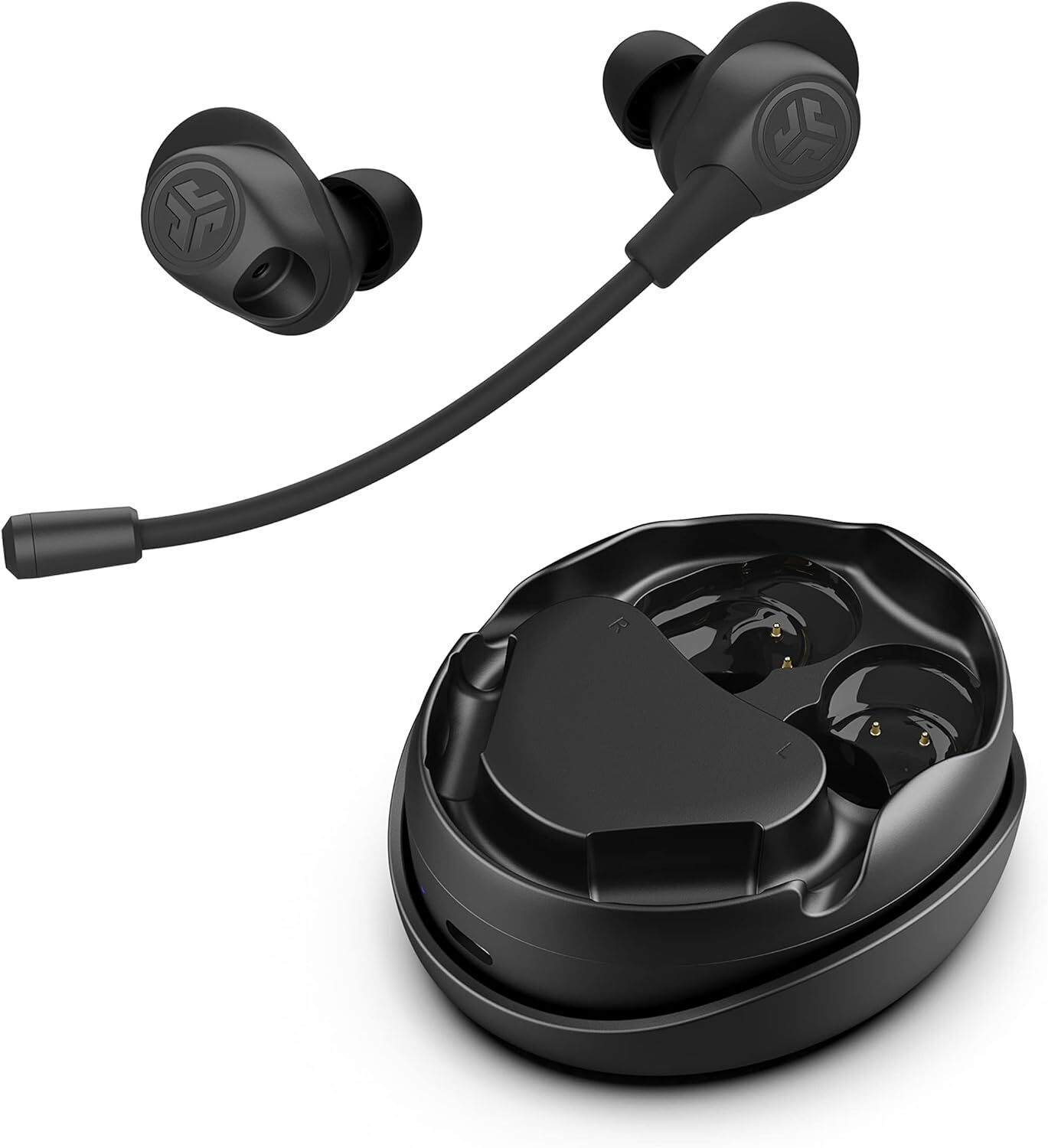 JLAB Work Buds True Wireless Earbuds With Boom Mic Black