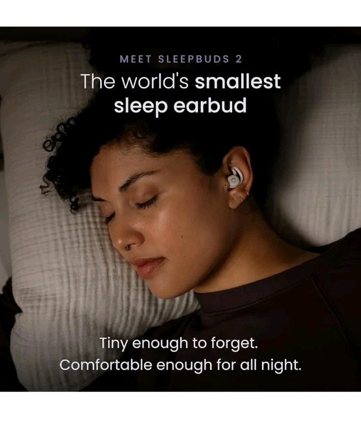 Ozlo – Sleepbuds 2 Noise-Masking Sleep Earbuds, Side Sleeper Comfort, Snore…