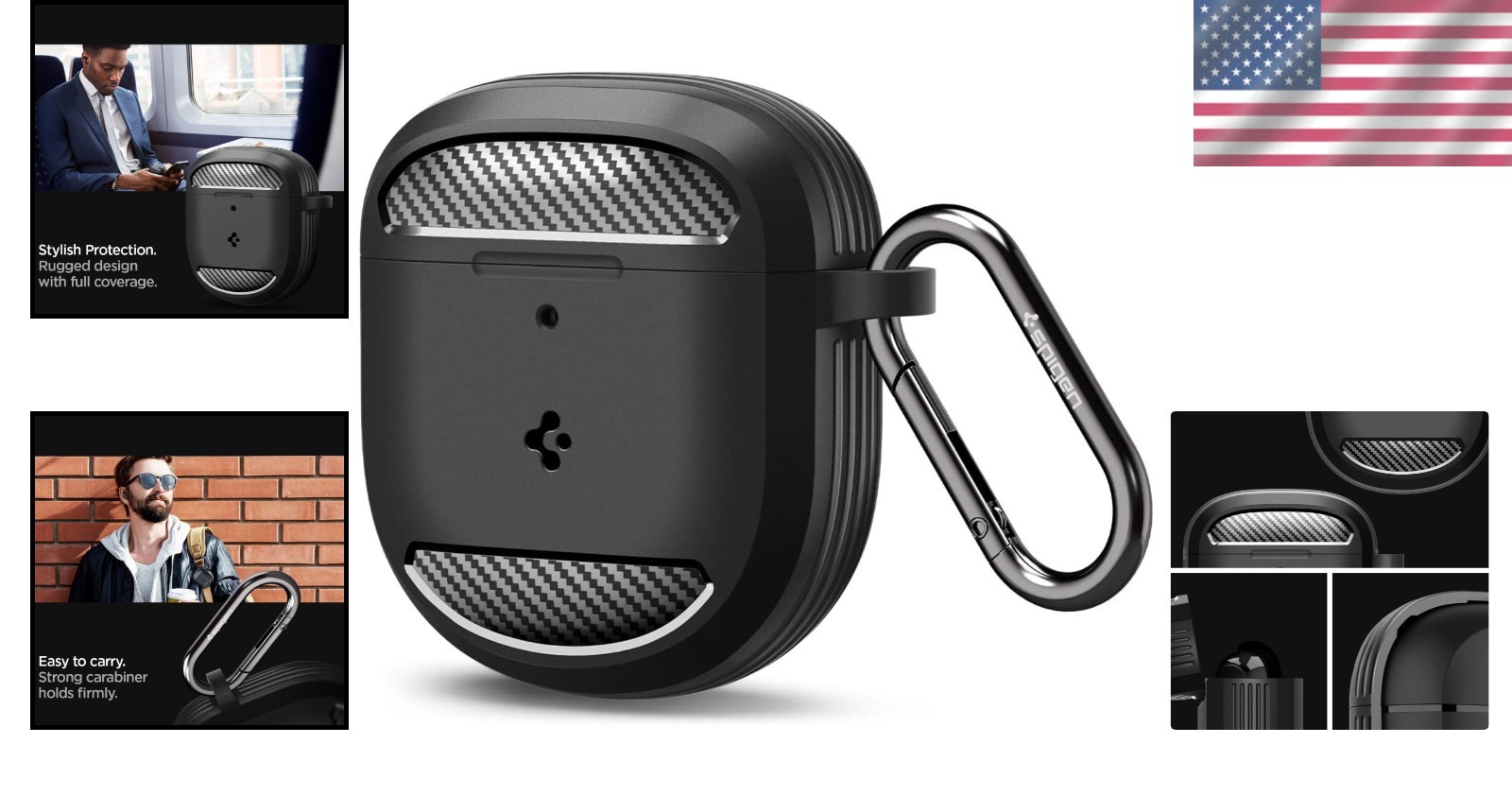 Matte Black Protective Case for QuietComfort Earbuds II and Ultra Durable Design