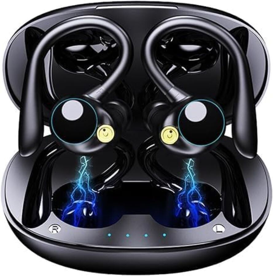 Wireless Bluetooth Headphones Ear Buds Deep Bass with Wirele Charging Case