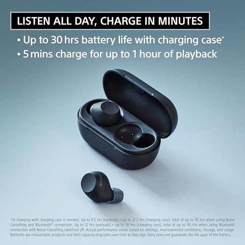 Sony WF-C710N/W True Wireless Noise Cancelling Bluetooth In-Ear Headphones –