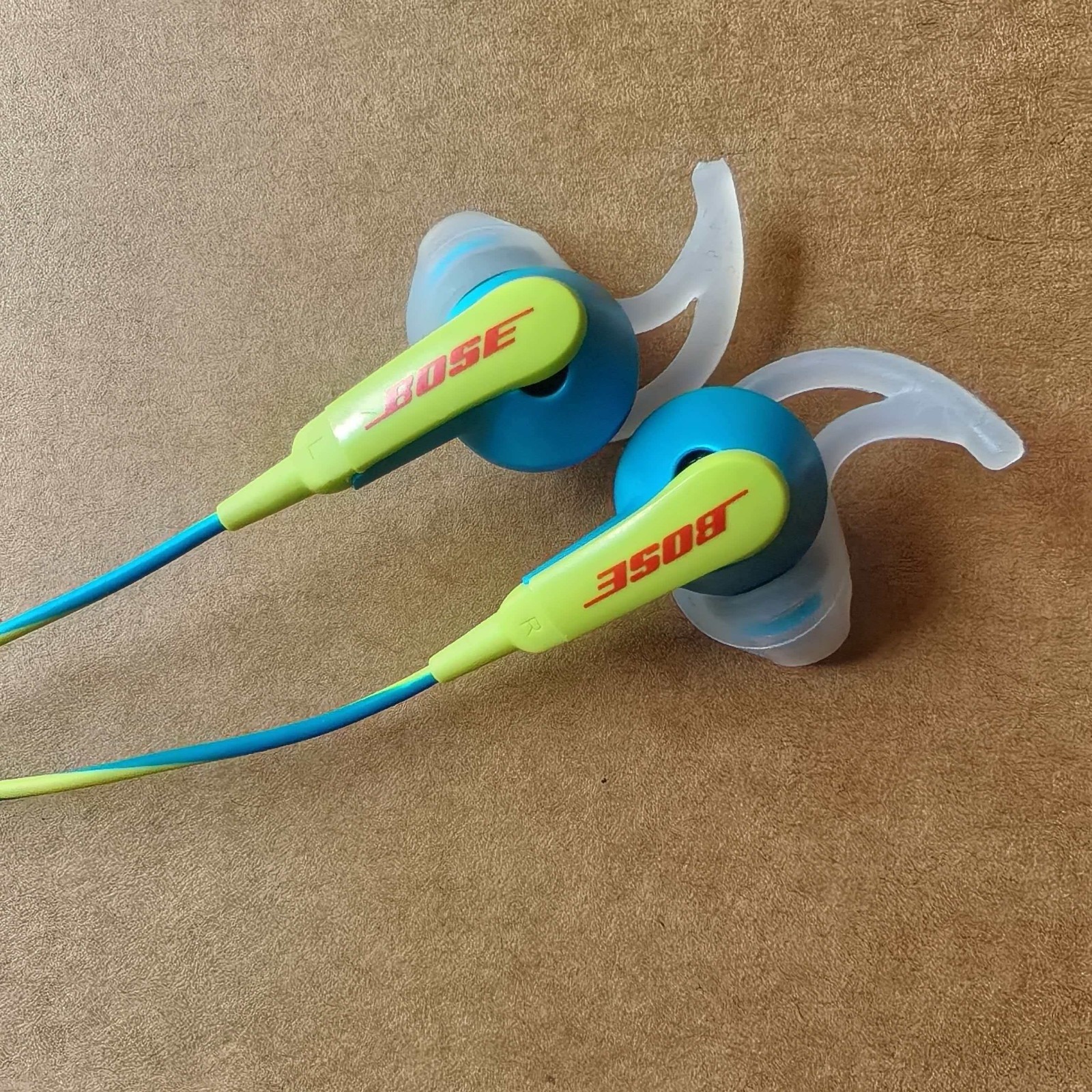 Bose SoundSport In-Ear Headsets Earphones 3.5mm Jack Wired Blue Color-Yellow