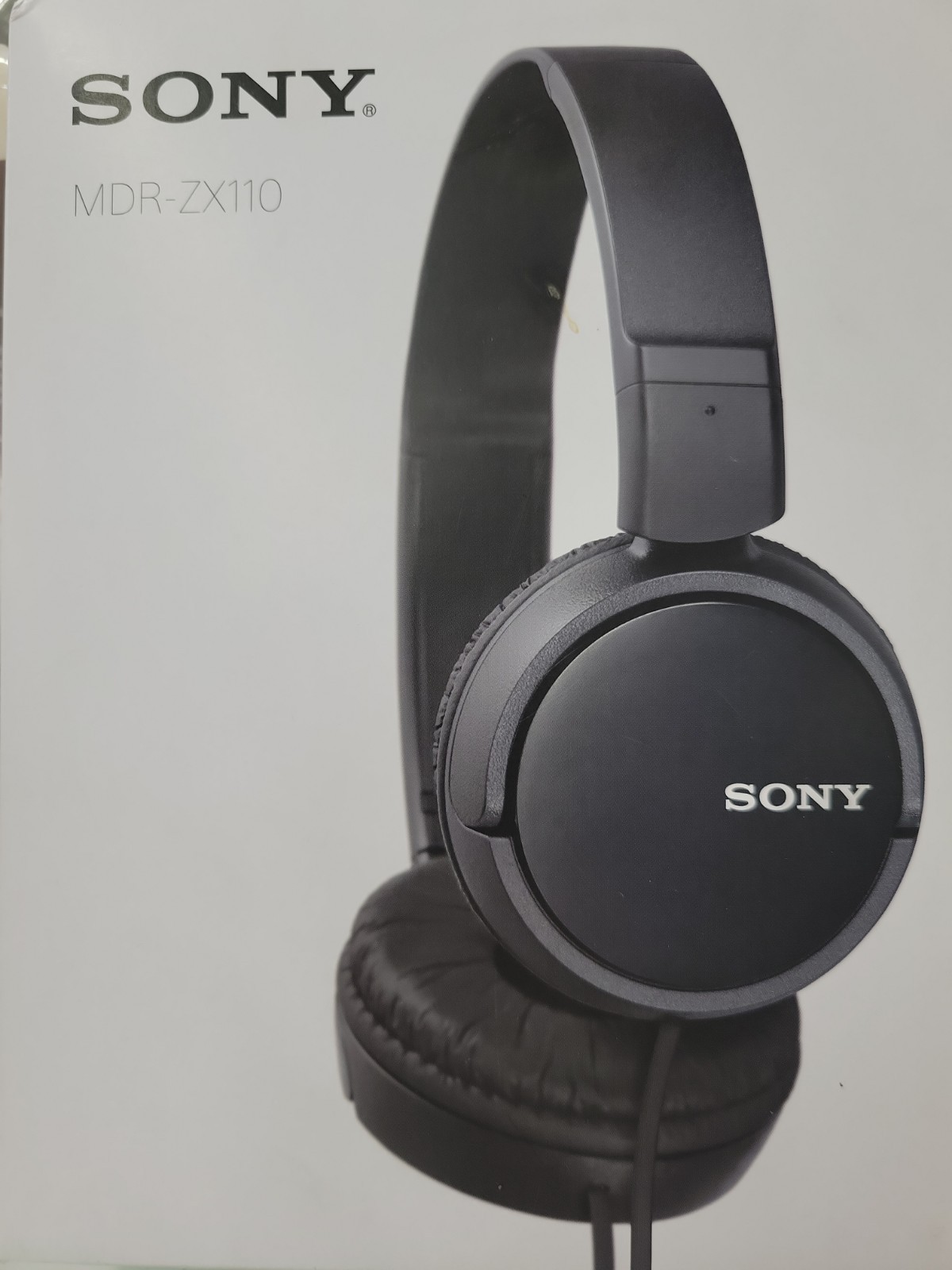 Sony MDR-ZX110 – Black – Wired Over Ear – Quick Folding Style – New – Sealed Box