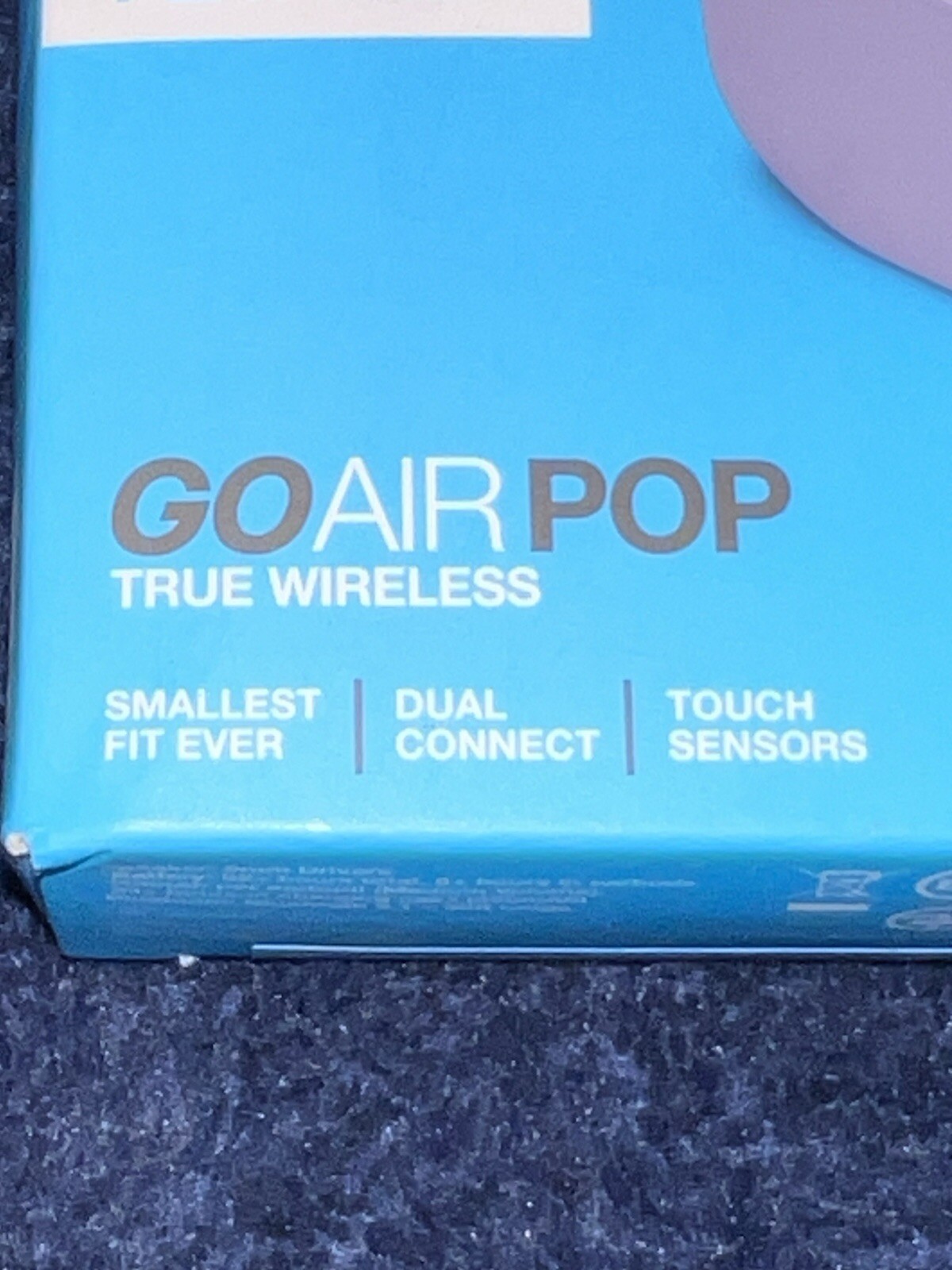 JLab GO Air POP True Wireless In Ear Headphones Color Lilac Damaged Box