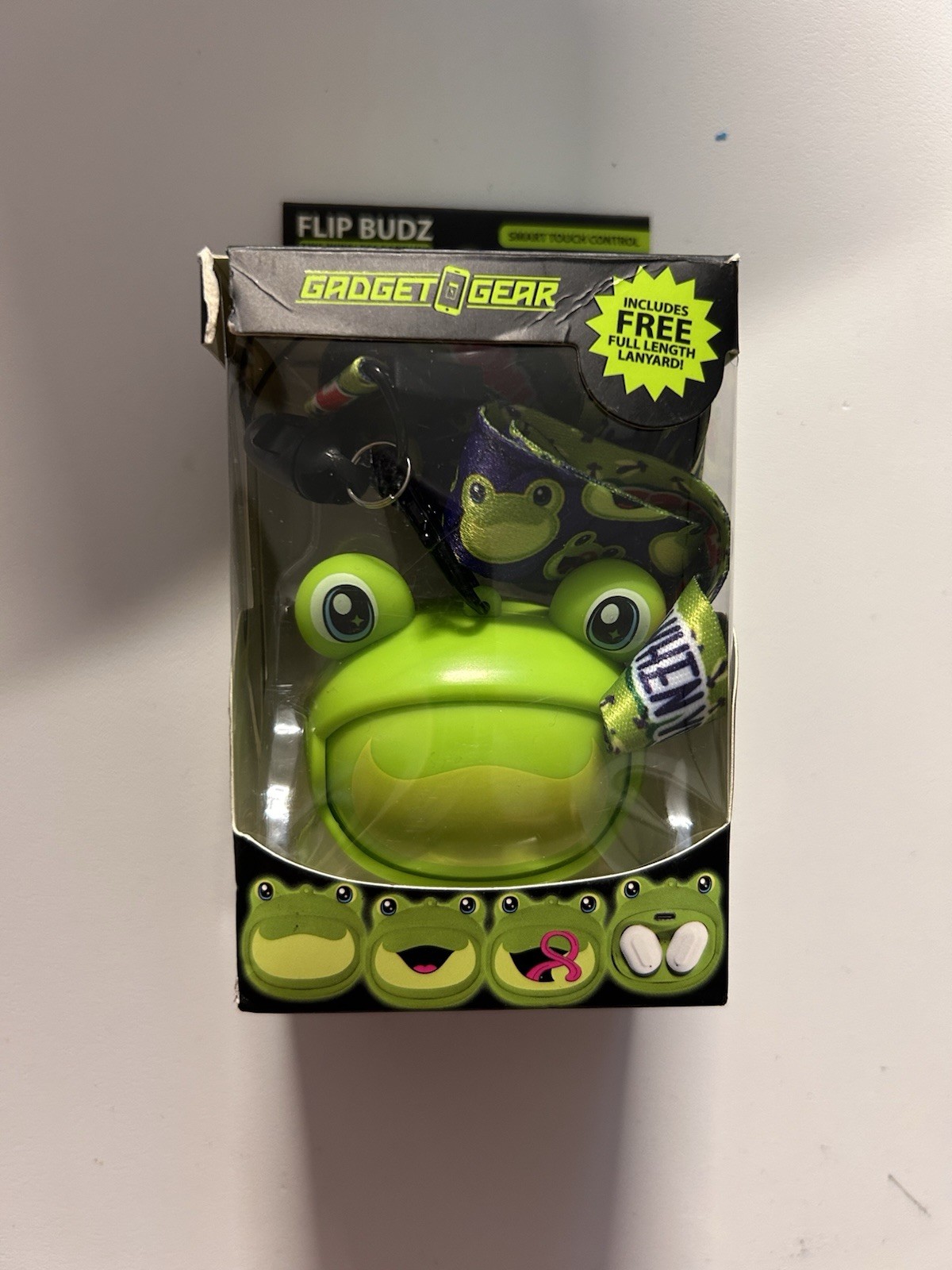Gadget Gear Flip Budz Wireless Bluetooth In-Ear Earbuds Green