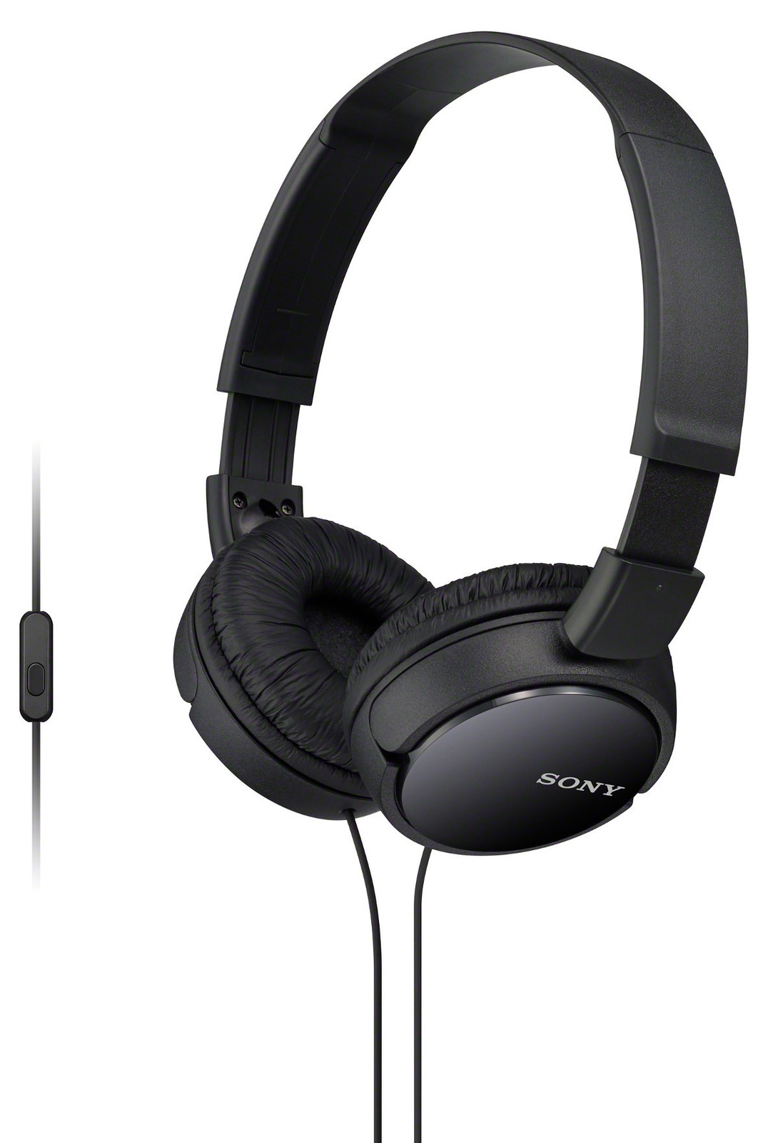 Sony MDRZX110AP ZX Series Extra Bass Smartphone Headset Mic (Black)