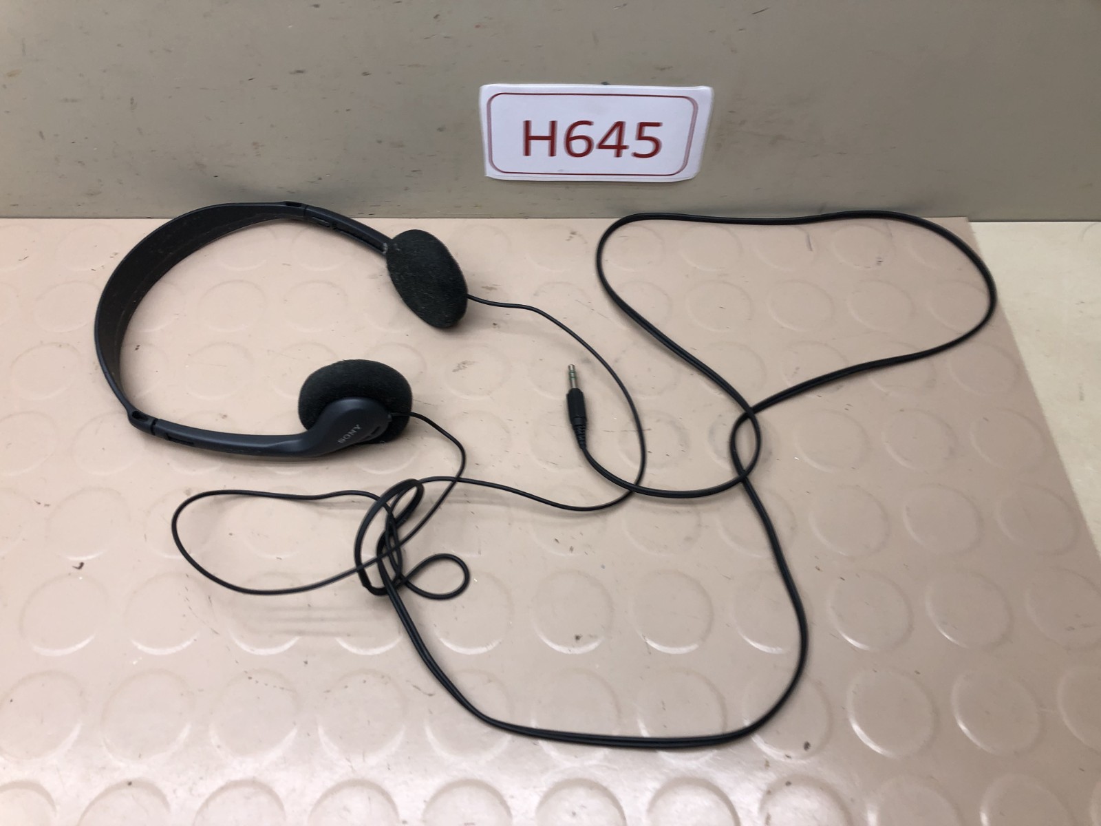 Vintage SONY MDR-007 On-Ear Portable Headphones Black