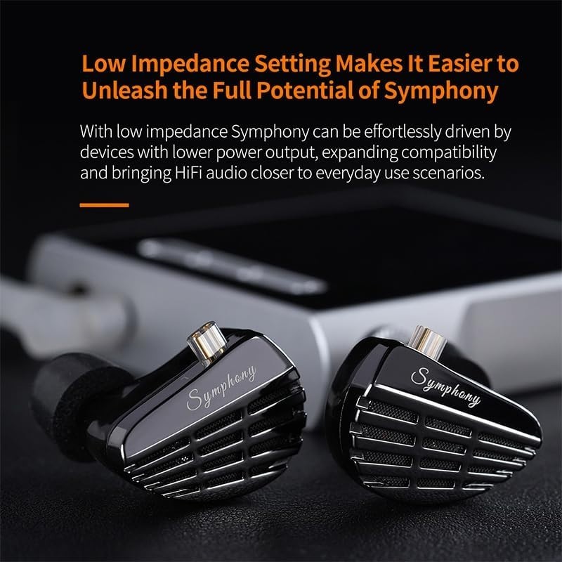 KZ Symphony Hybrid IEM Earbud 13.2mm Self Developed Planar 6mm High Performance