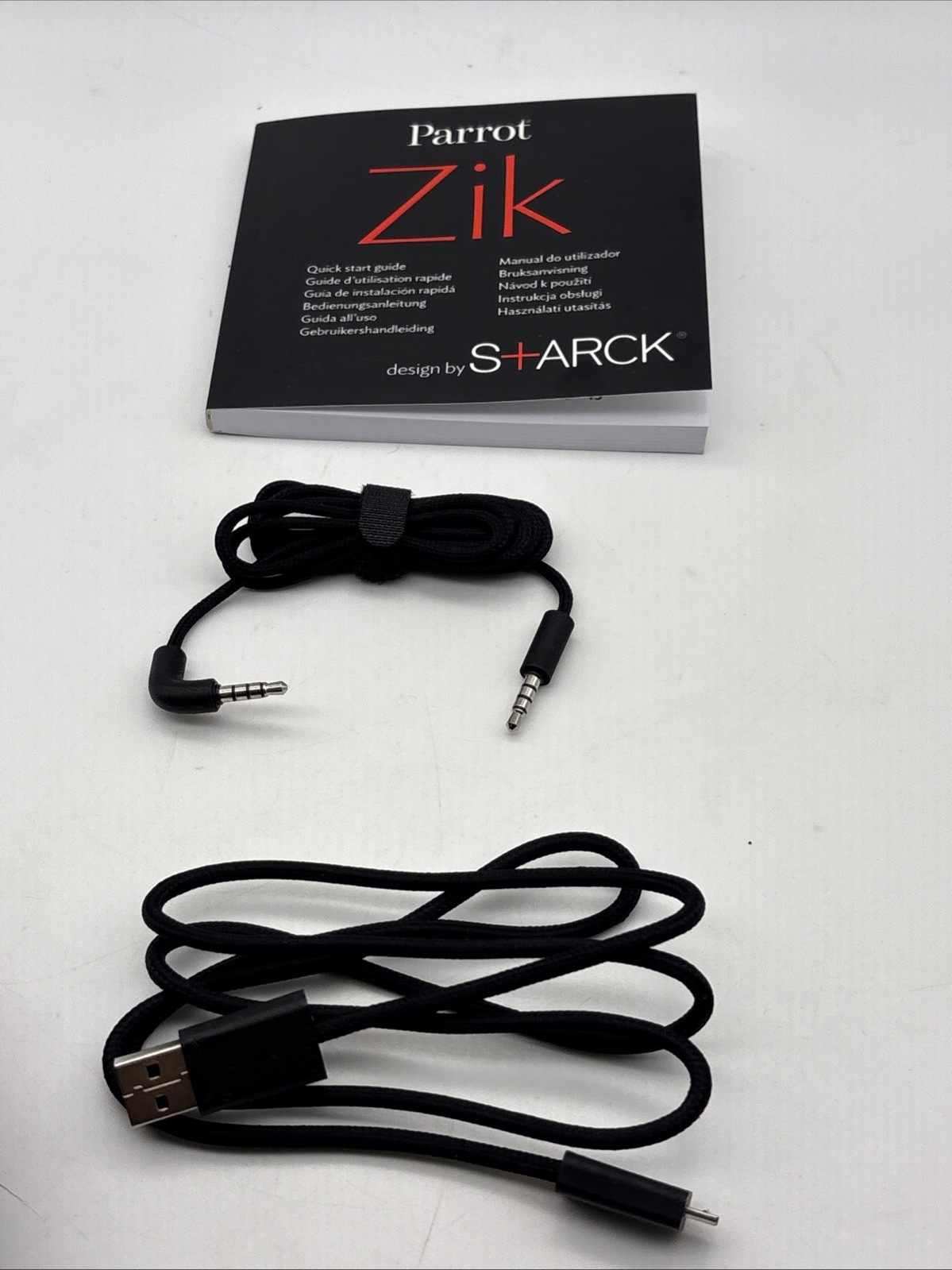 Parrot Zik Wireless Noise Cancelation Bluetooth Headphones – WHITE – YELLOW GOLD