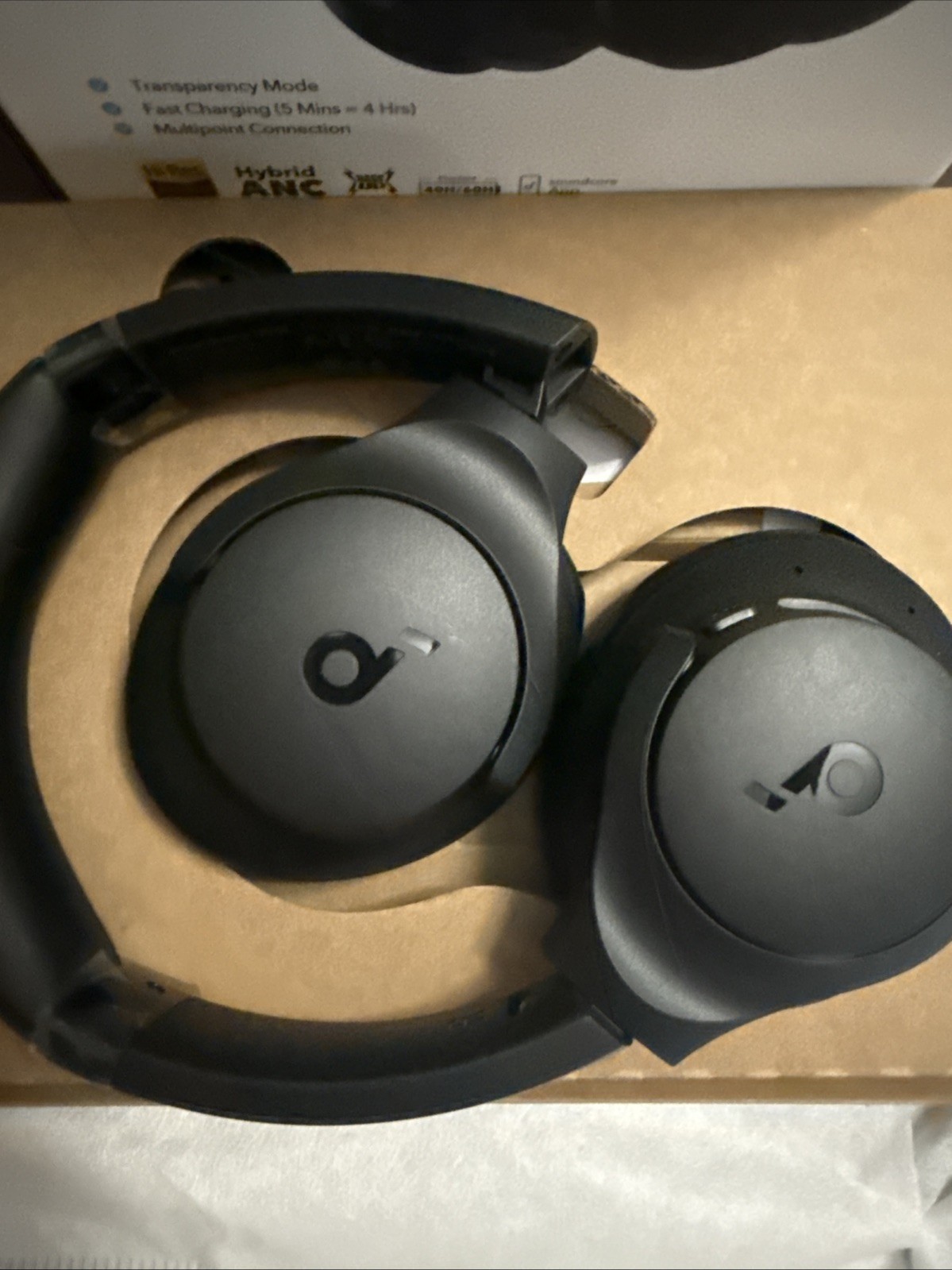 Soundcore by Anker Q20i Hybrid Active Noise Cancelling Headphones, Big Bass
