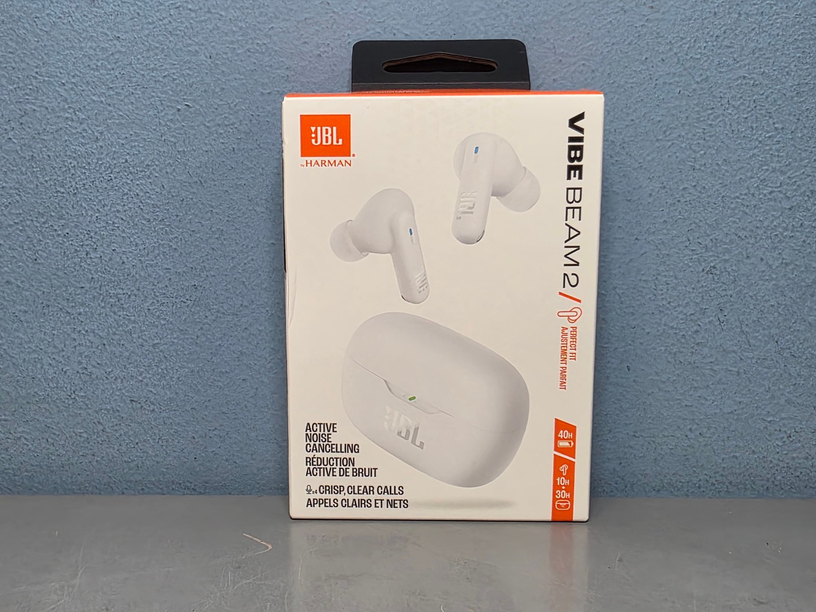 JBL Vibe Beam 2 – Active Noise Cancelling – 40 Hour Battery – New & Sealed