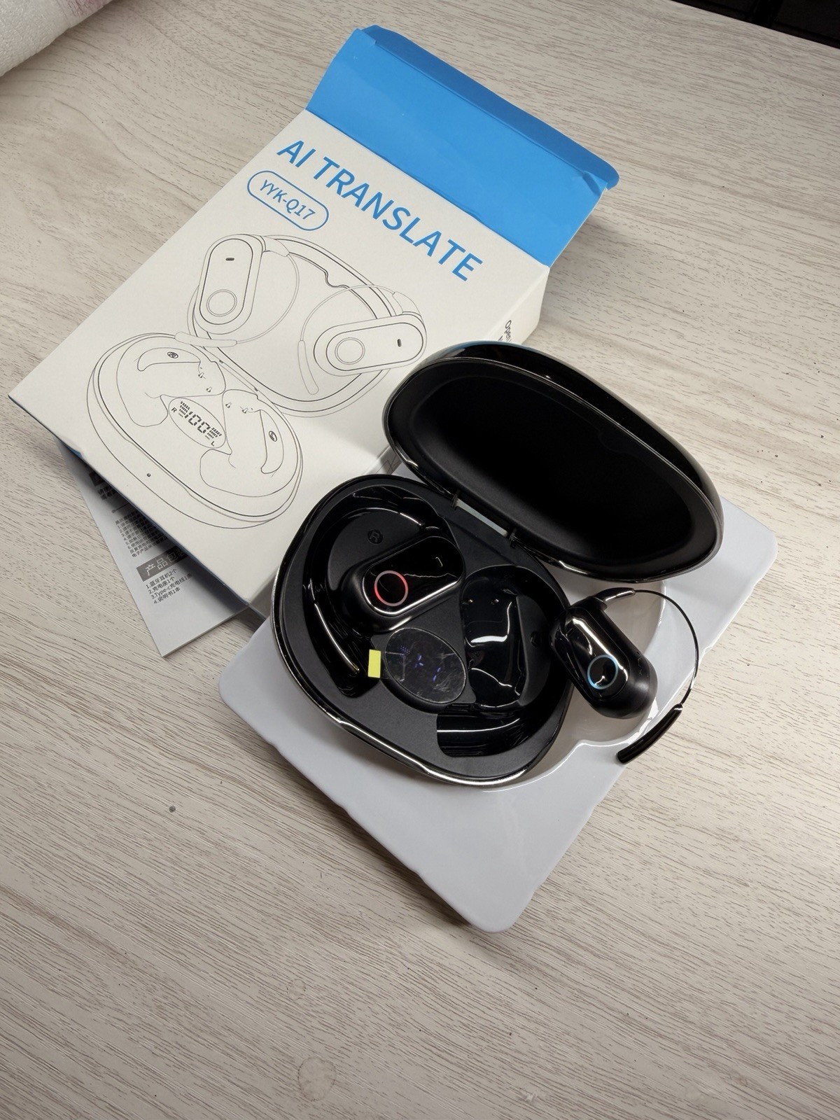 AI Translation Earbuds Bluetooth 6.1, 168 Languages Translator Headphones