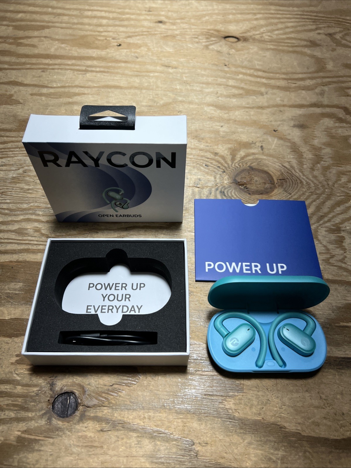 Raycon Everyday Open Earbuds Plus True Wireless Bluetooth Headphones Cool Mint