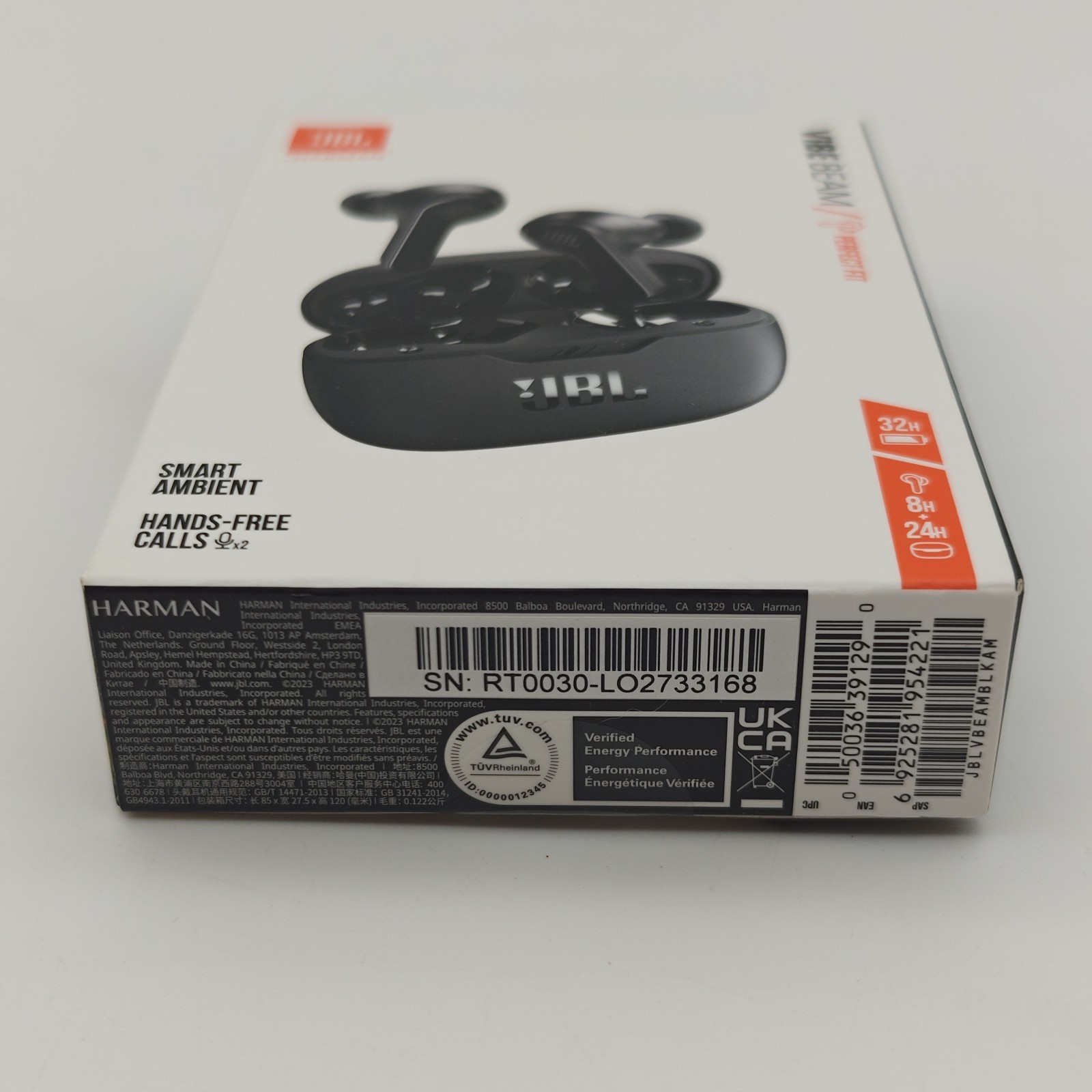 JBL Vibe Beam True Wireless Deep Bass Earbuds With Bluetooth Sealed In Box New