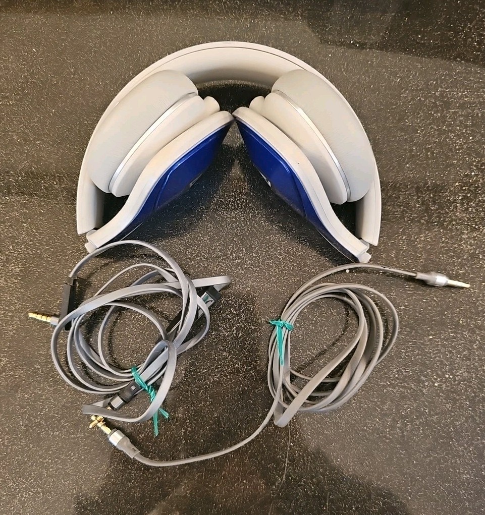 Monster DNA On-Ear Headphones Cobalt Blue Light Gray