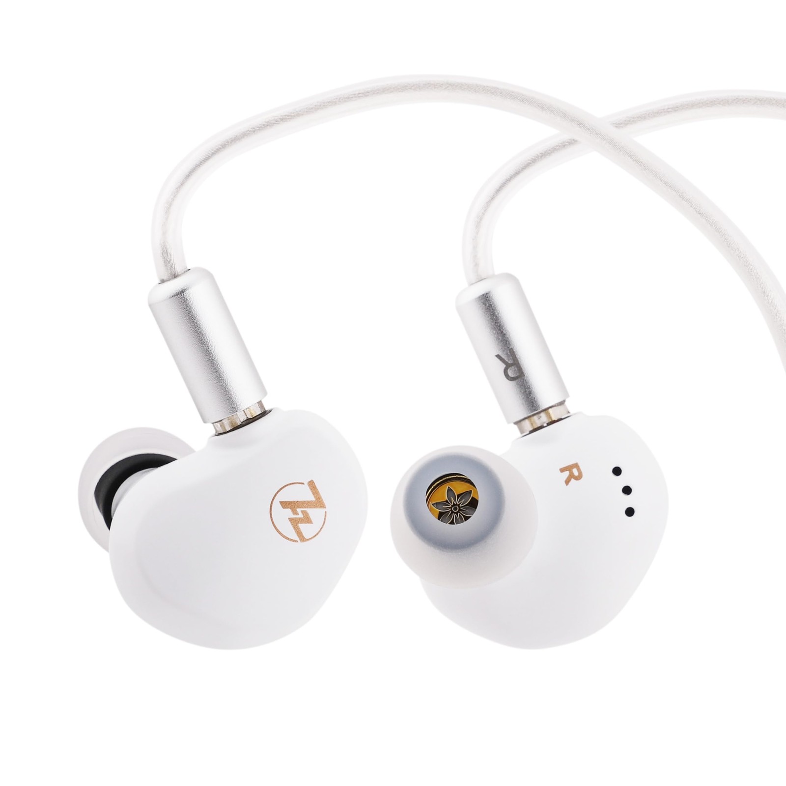 Linsoul 7HZ G1 in-Ear Monitor, 10mm DLC Diaphragm Dynamic Driver IEM White