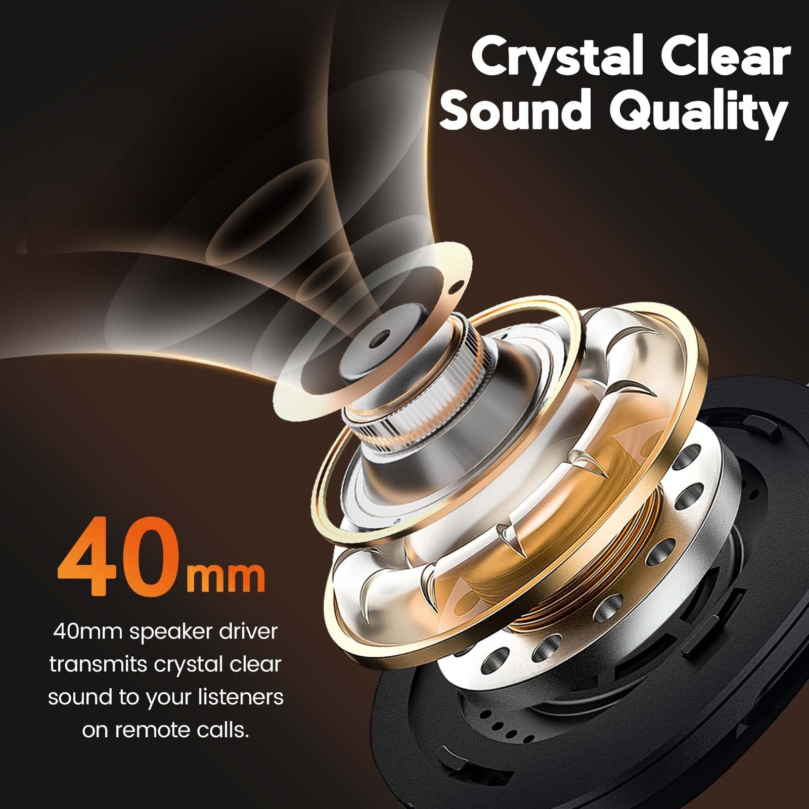 EKSA Truck Driver Bluetooth Headset with Microphone, Environmental Noise Canc…