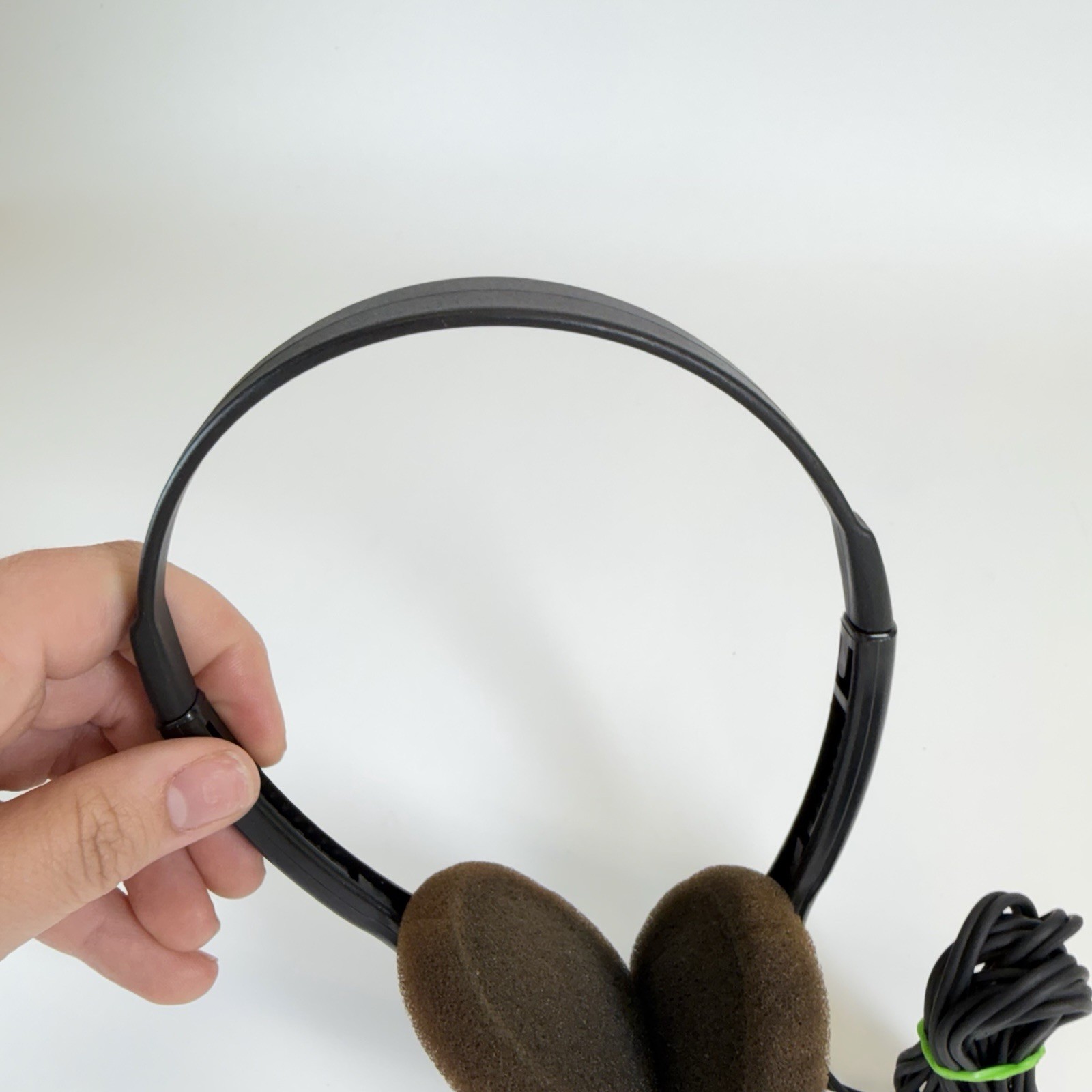 Genuine Koss Solid Black Gold Lightweight Wired Headphones