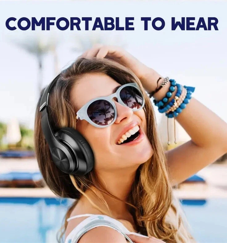 NEW AND SEALED Tuitager Super Bass 9S Wireless Over the Ear Headphones