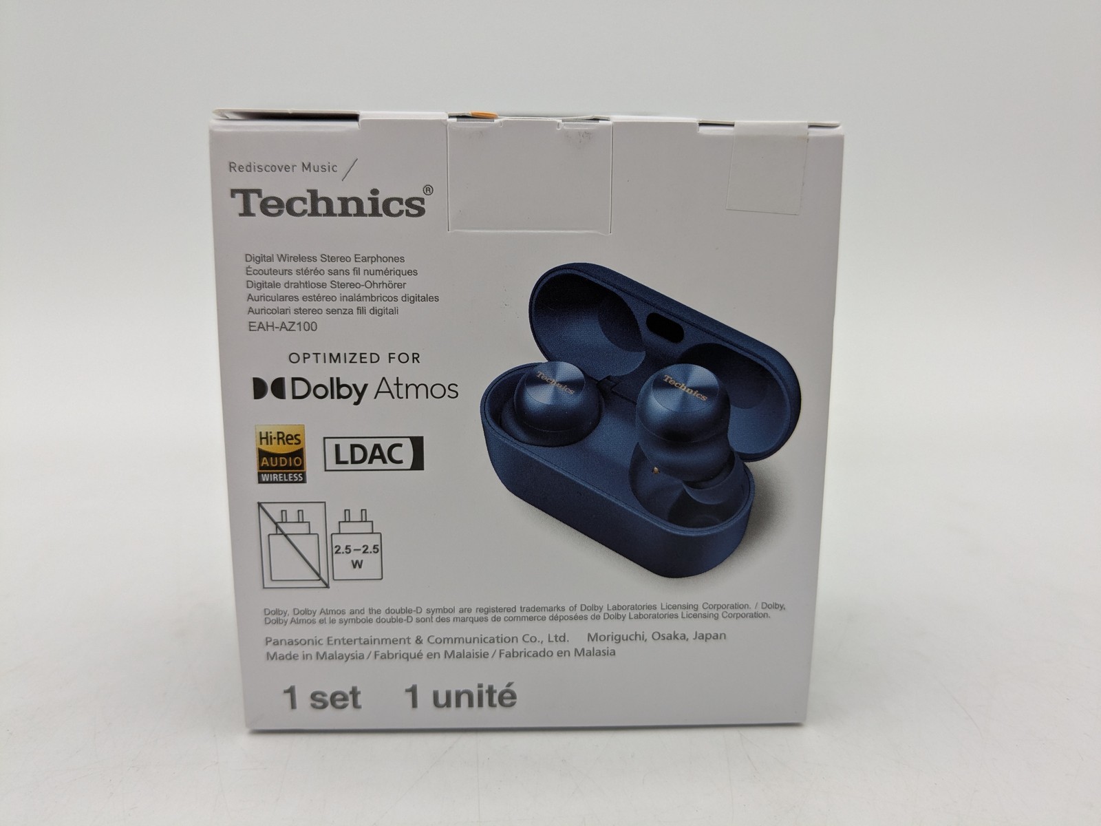 Technics AZ100 Reference Class Hi-Fi True Wireless Earbuds Blue (EAH-AZ100P-A)