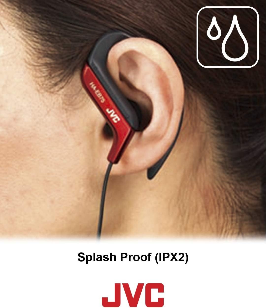 HAEB75B Sports Clip Headphone Black | 3.5 mm Jack, Adjustable Fit, Water Resi…
