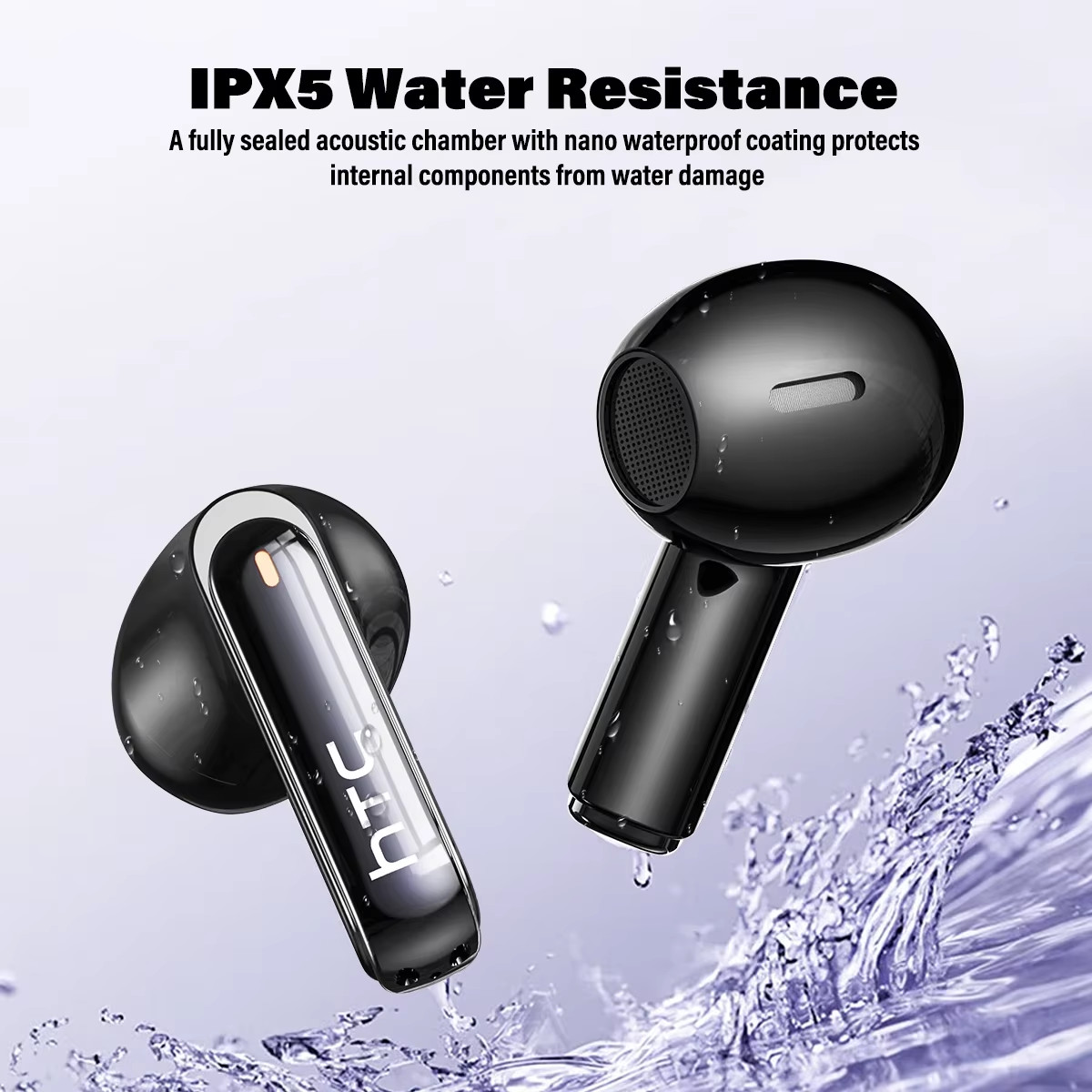 HTC NE70 Bluetooth Headphones With Ai V6.0 Translator Wireless Touchscreen Earphones