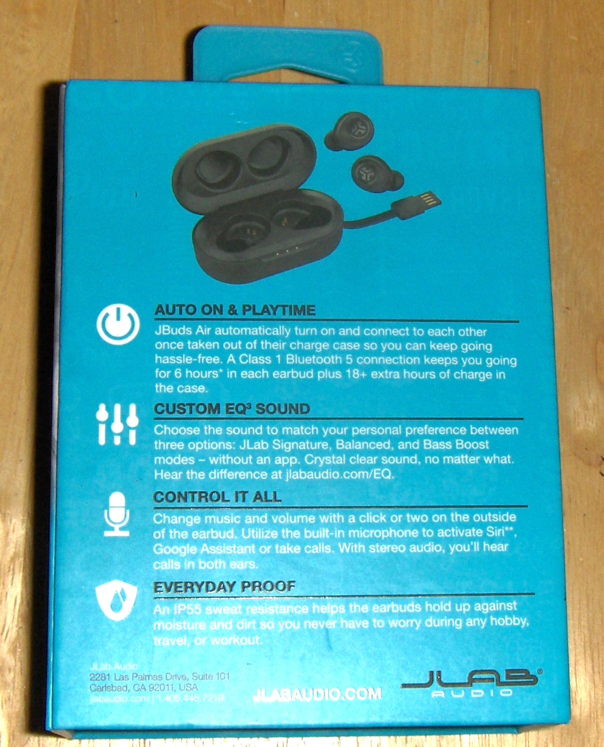JLAB Audio JBUDS Air True Wireless Signature Bluetooth Earbuds / Charging Case