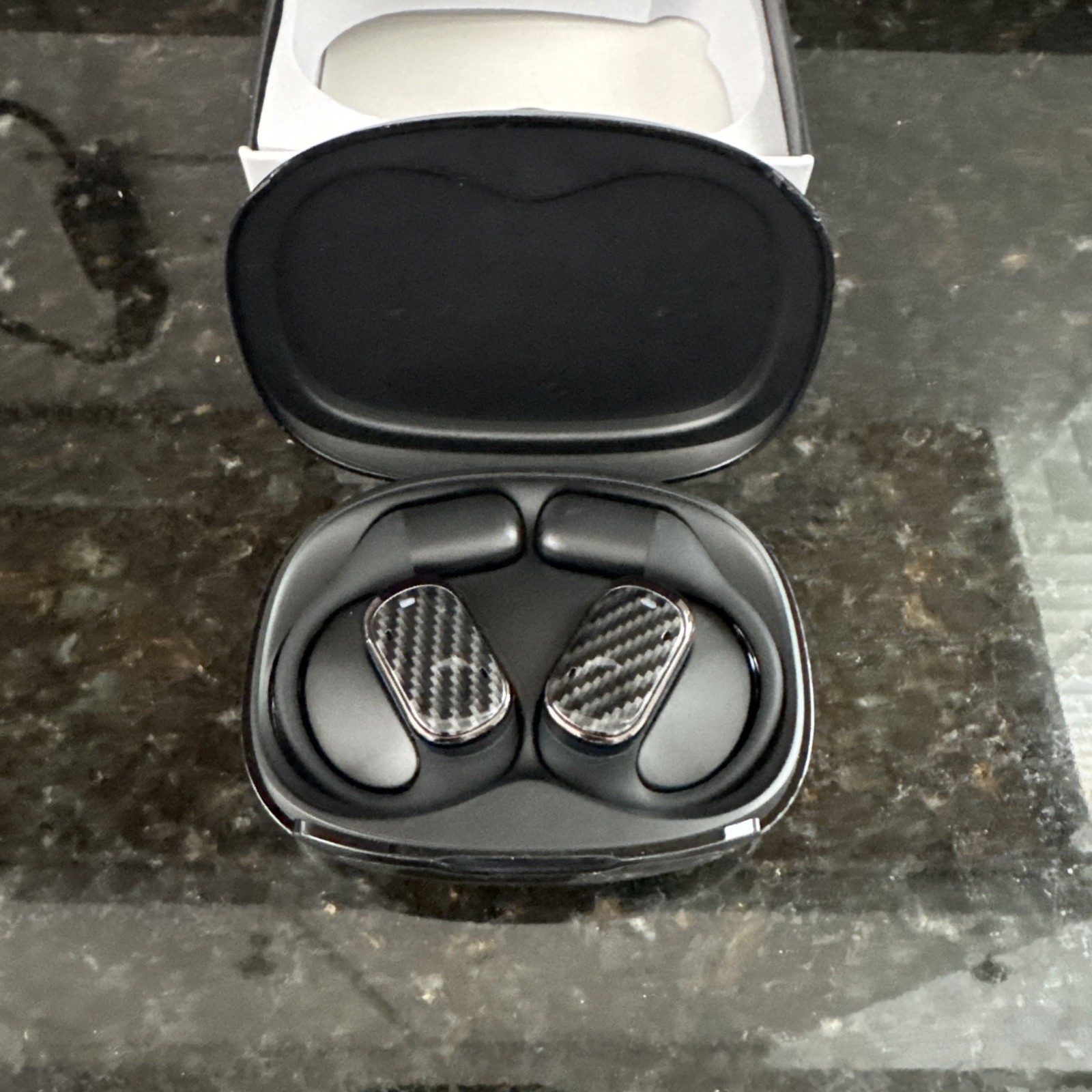 GROOVZ PLUS OPEN EAR HEADPHONES BLACK GRAPHITE WITH CHARGING CASE