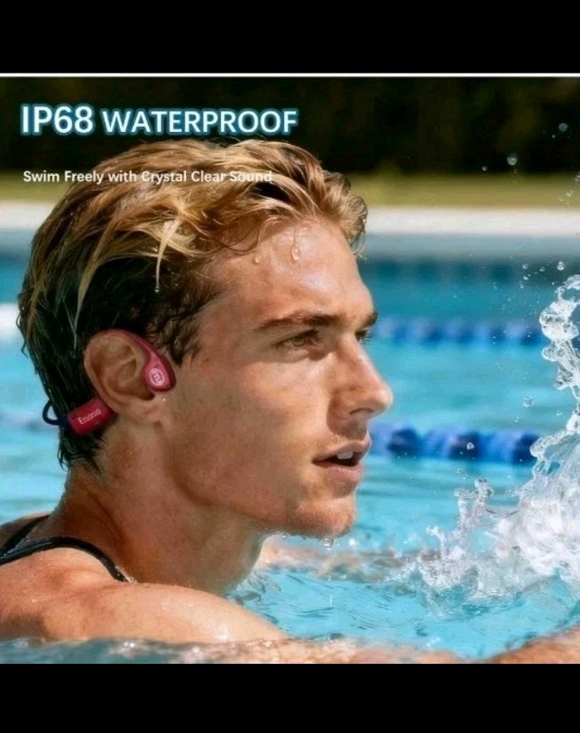 Essonio Bone Conduction Headphones IP68 Waterproof Swimming Headphones (New)