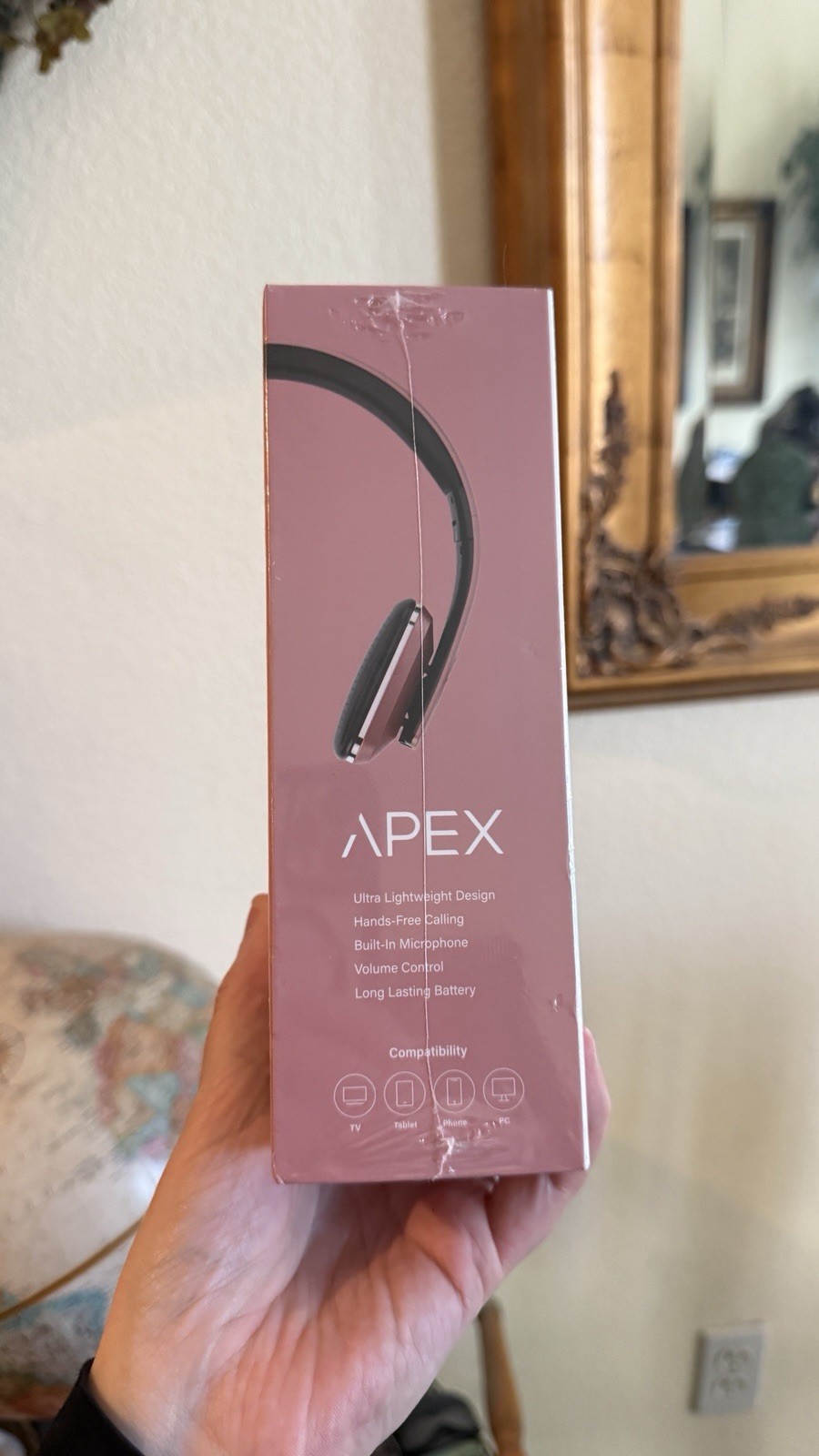 APEX PRO HEADPHONES Rose Gold Bluetooth Wireless Noise Cancelling New Sealed