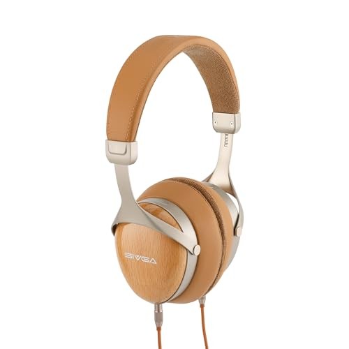 SIVGA SV021 PRO Closed-Back Wired HiFi Headphones Beechwood