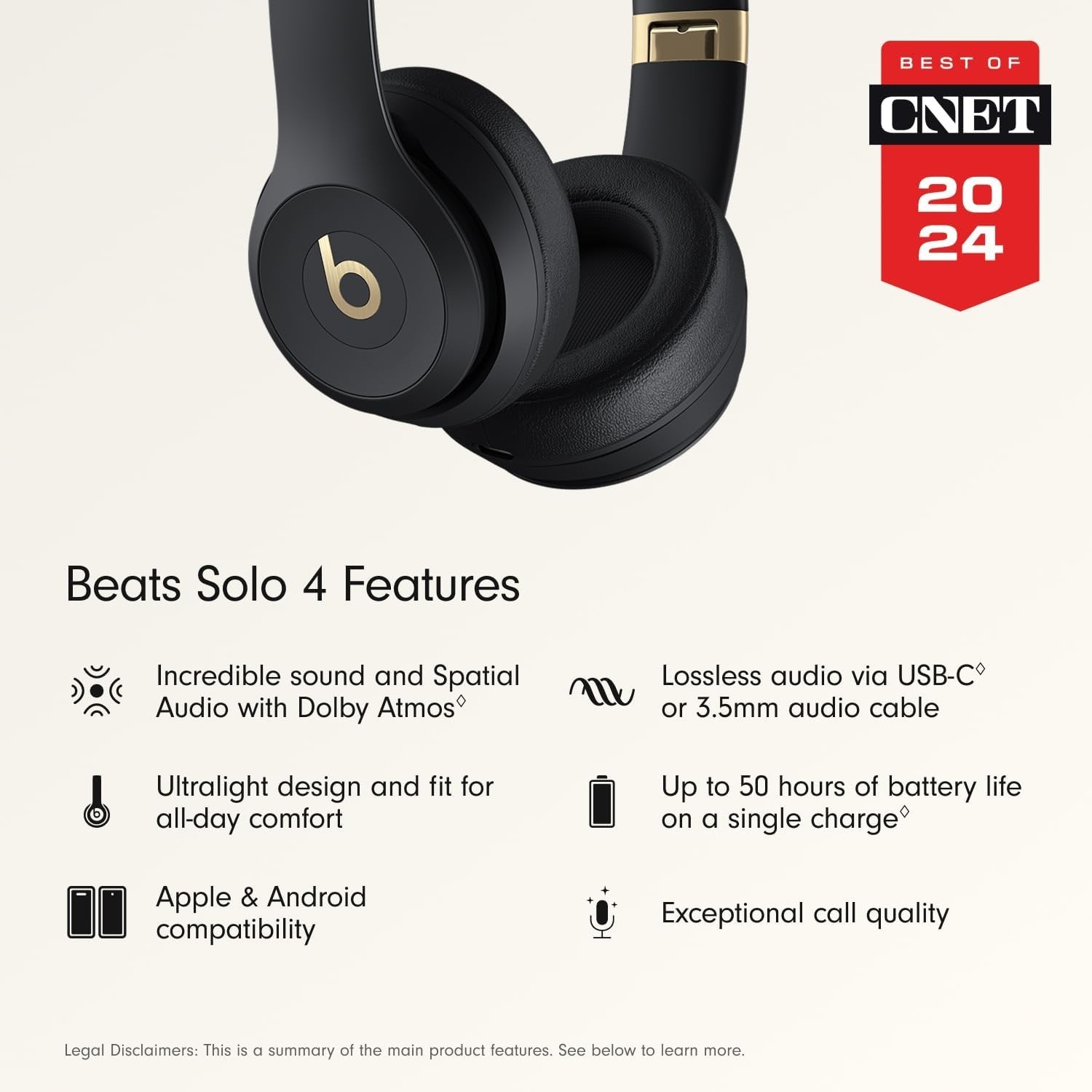 Beats Solo 4 – Wireless Bluetooth On-Ear Headphones Beats by Dr. Dre _New Sealed