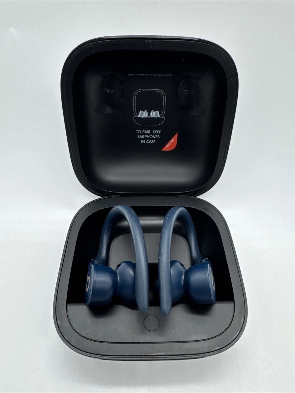 Beats Powerbeats Pro Wireless Earbuds Bluetooth Headphones Navy (NO CHARGER)
