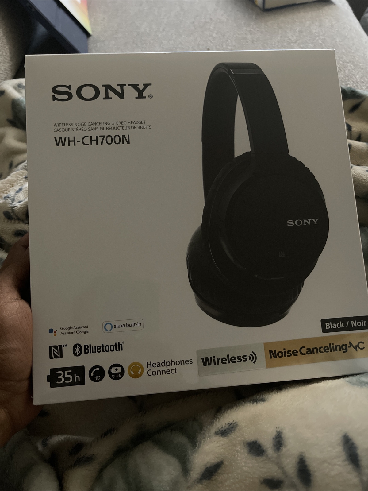 Sony WH-CH700N Wireless Over-Ear Headphones – Black New Unopened