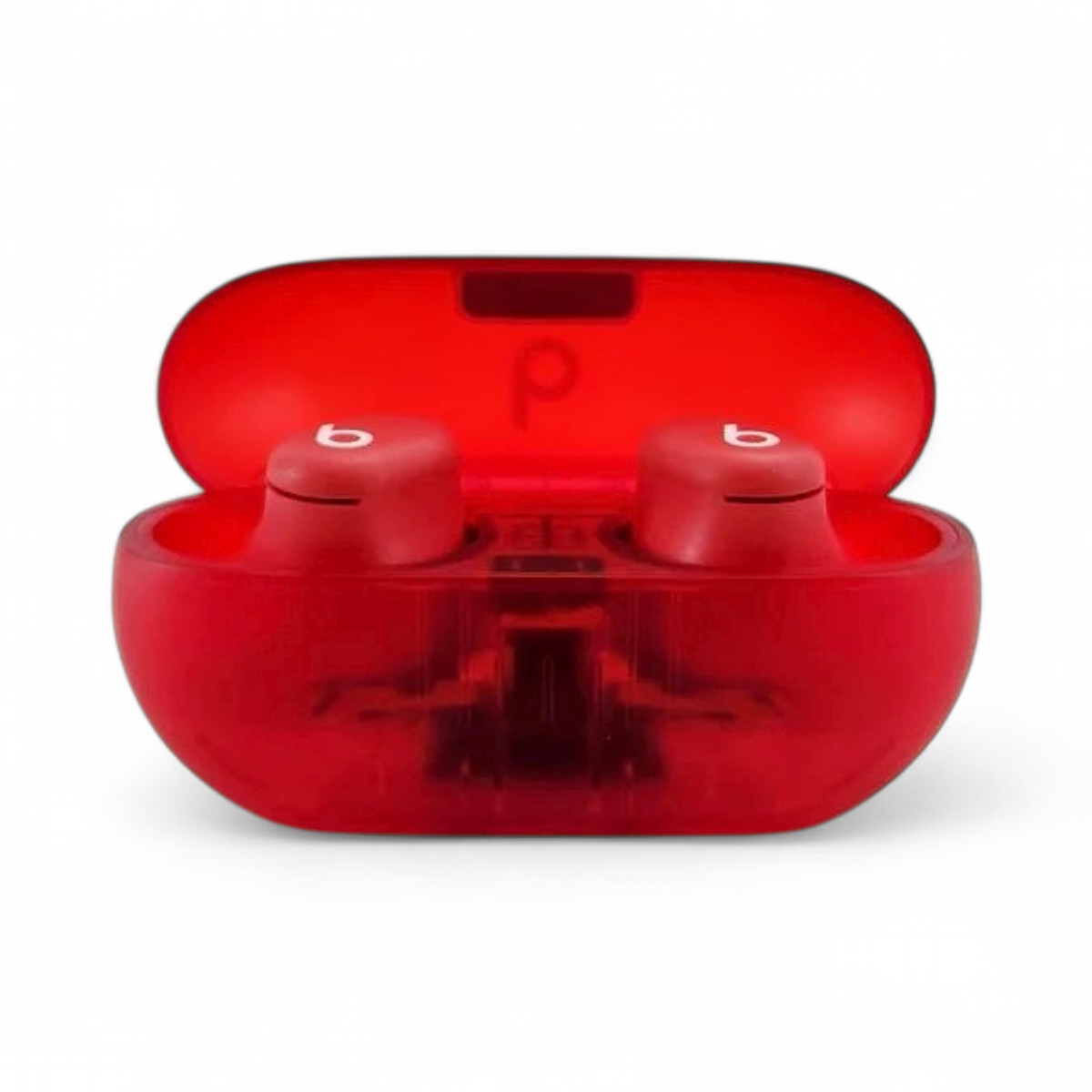 Beats Solo Buds True Wireless Bluetooth Earbuds Transparent Red MUW03LL/A