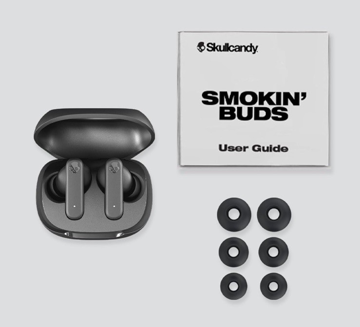 New Skullcandy Smokin’ Buds Wireless Earbuds Bluetooth Headphones Flame Red A9
