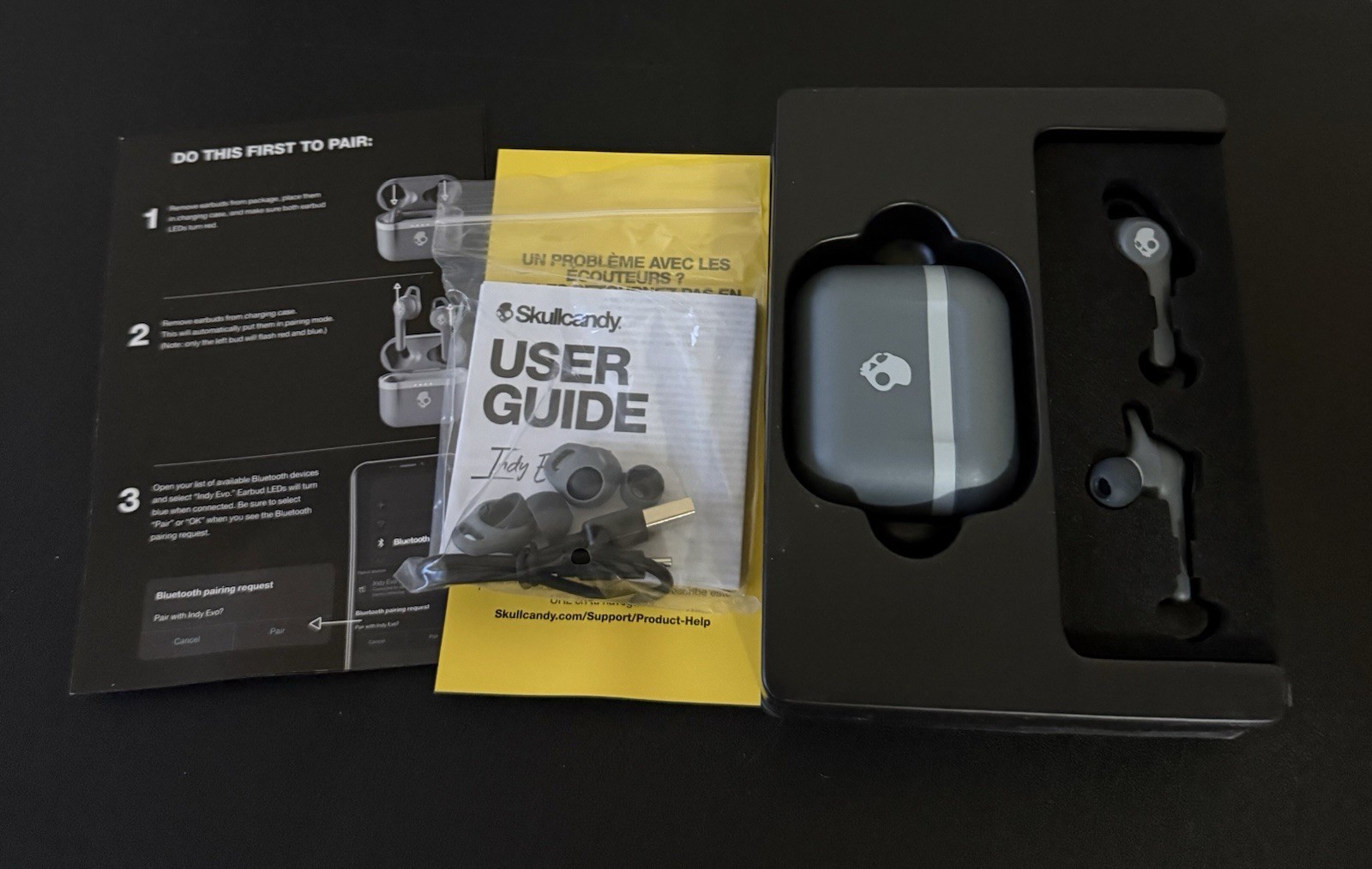 Skullcandy Indy Evo In-Ear Wireless Headphones – Black