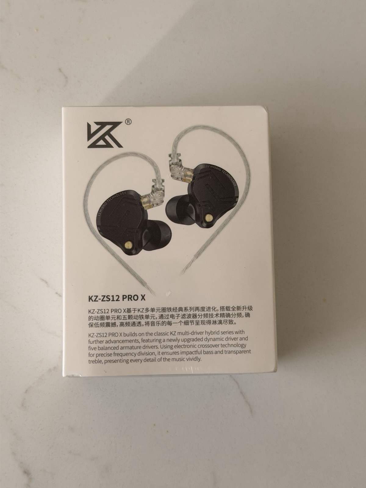 KZ ZS12 PRO X with Tuning Switches in Ear Monitor IEM Headphones,1DD+5BA MIC