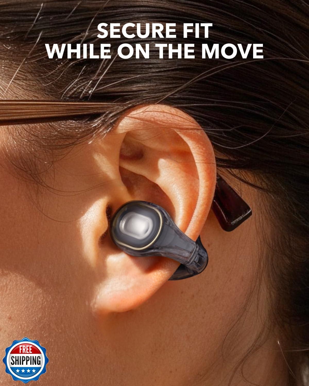 Soundcore C30i by Anker, Open-Ear Earbuds, Clip-On Headphones, Lightweight Co