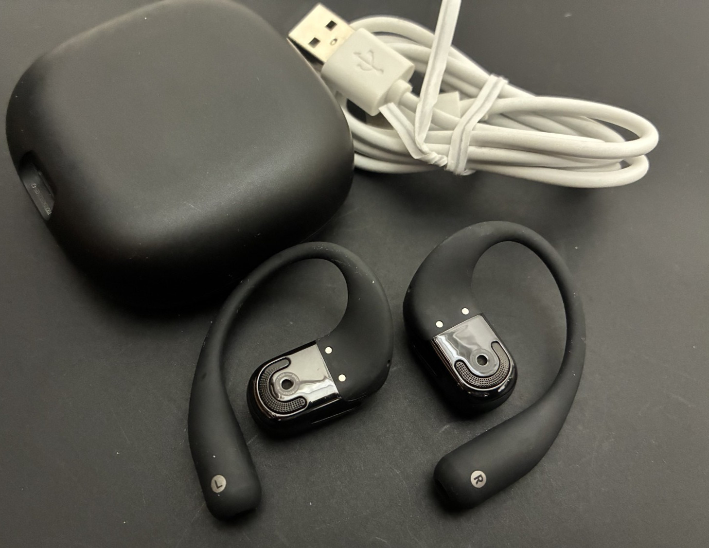 Shokz T920-ST-BK-US OpenFit 2 True Wireless Bluetooth Earbuds – Black