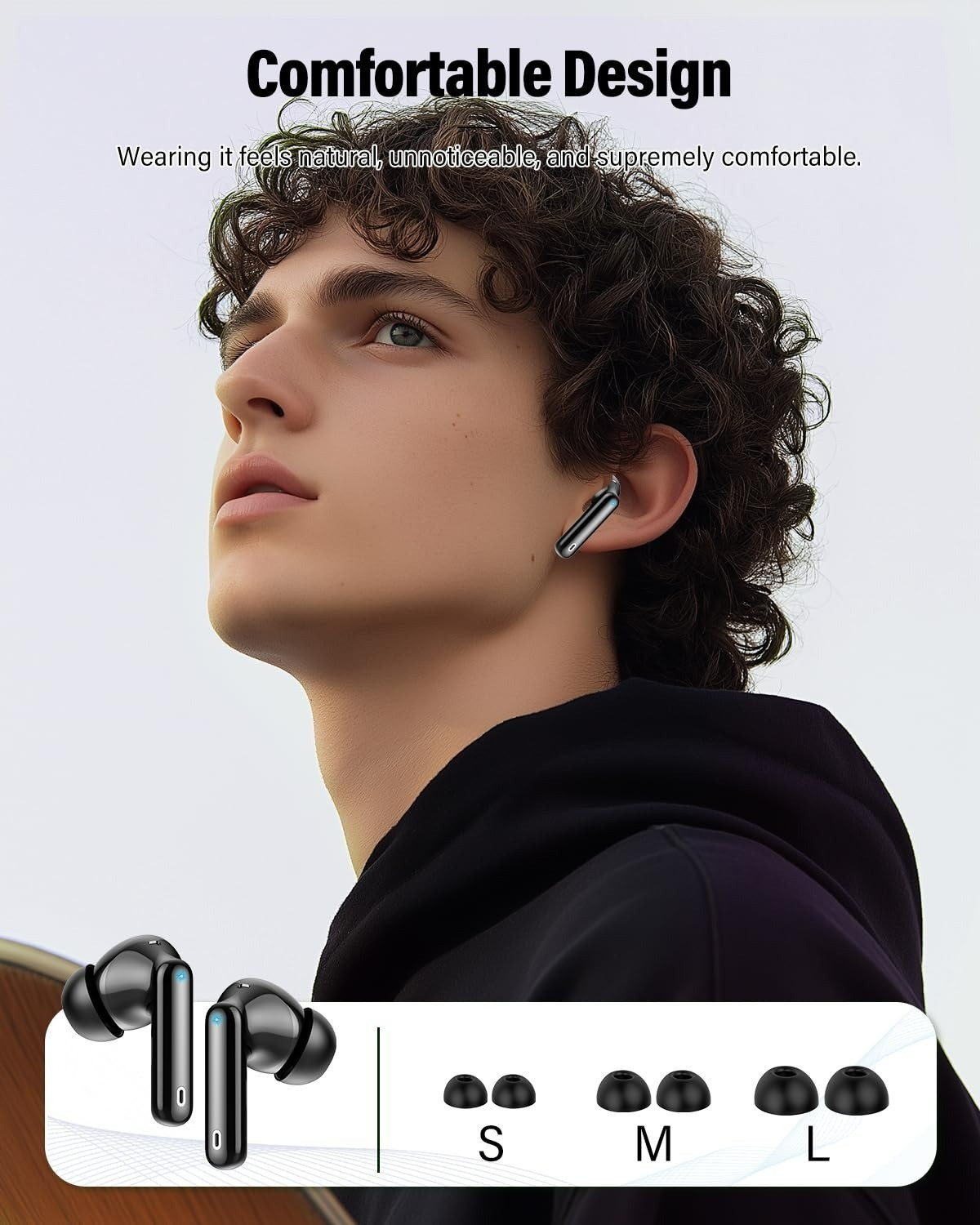 Btootos A90 Pro Wireless Earbuds Bluetooth 5.4 Noise Cancelling IP7 Waterproof