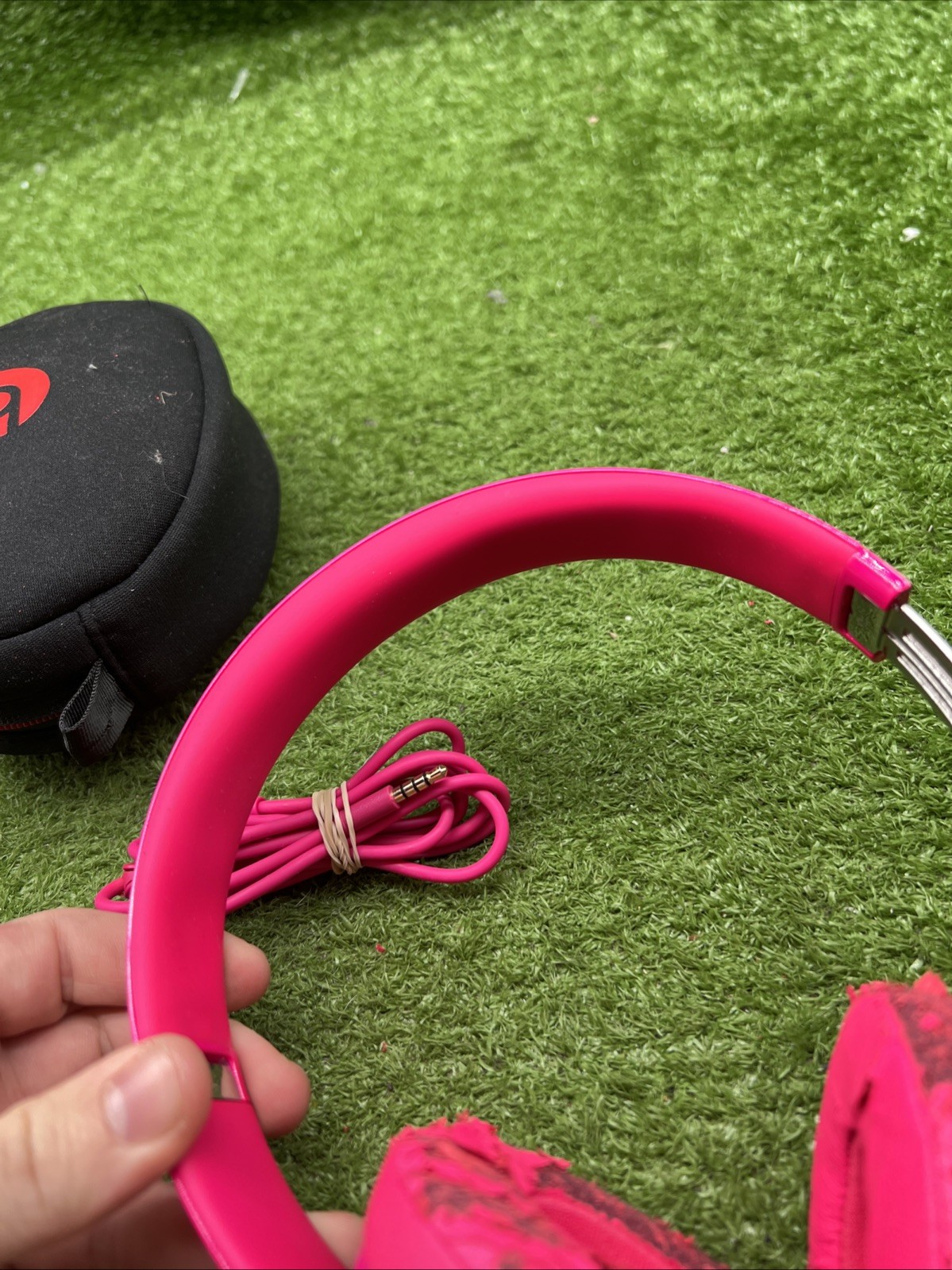 Beats Solo Wired On-Ear Headphones B0518 Pink ~ Work But Need EarPads. 13