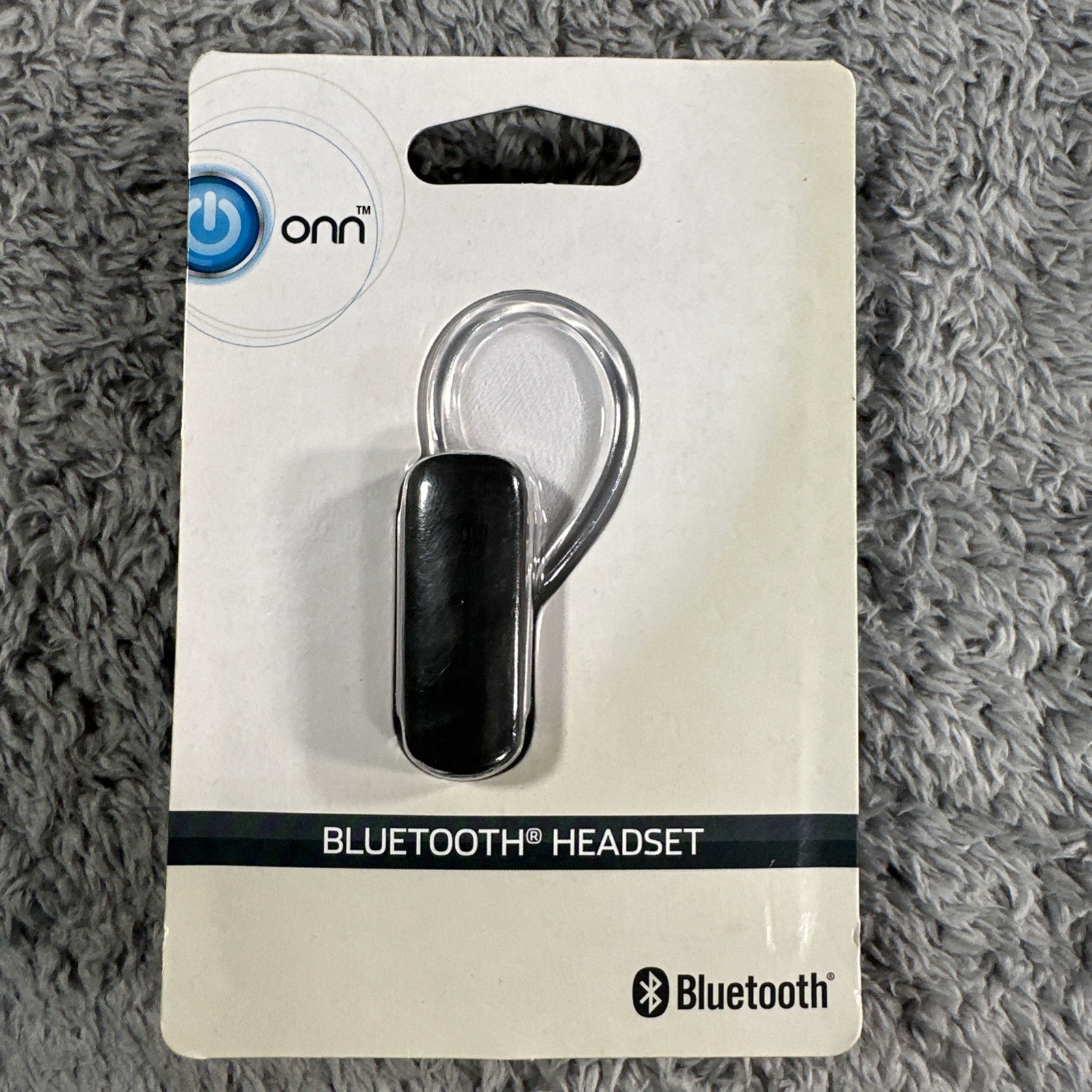 Onn Bluetooth Headset Black New In Package Hands Free Calling Phone