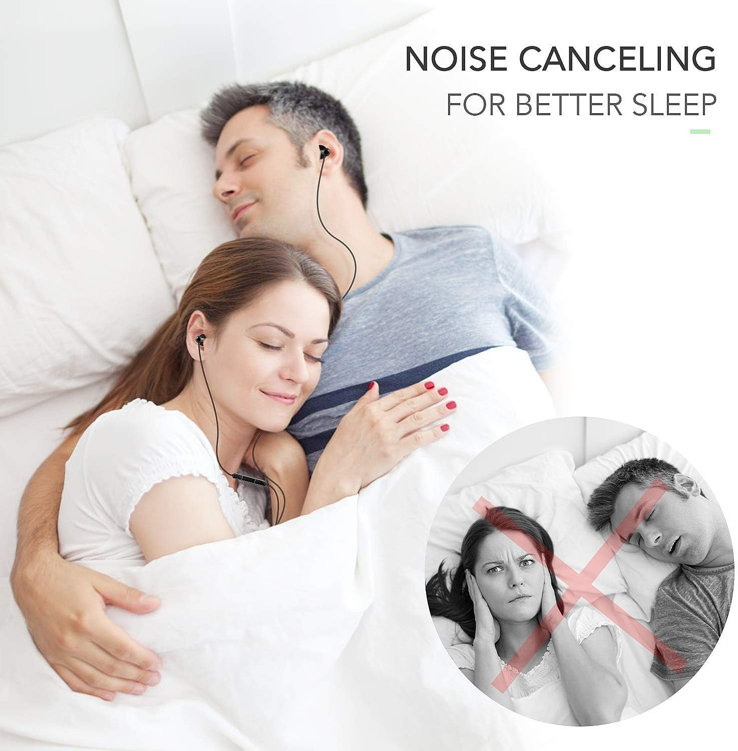 Ultra-Light Sleep Earbuds: Noise Isolating Earphones for Side Sleepers – 3 Sizes