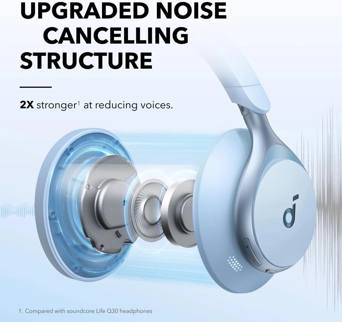 Space One Active Noise Cancelling Headphones – 40H Playtime & LDAC Hi-Res